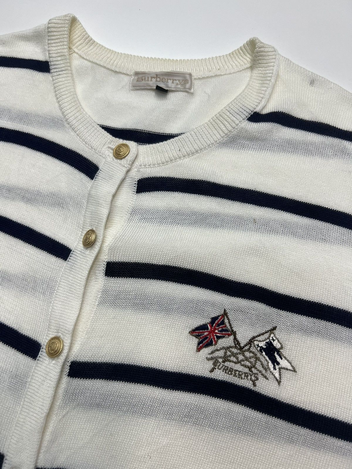Burberry 🔥BURBERRYS GOLD BUTTON SWEATERS Size M / US 6-8 / IT 42-44 - 3 Thumbnail