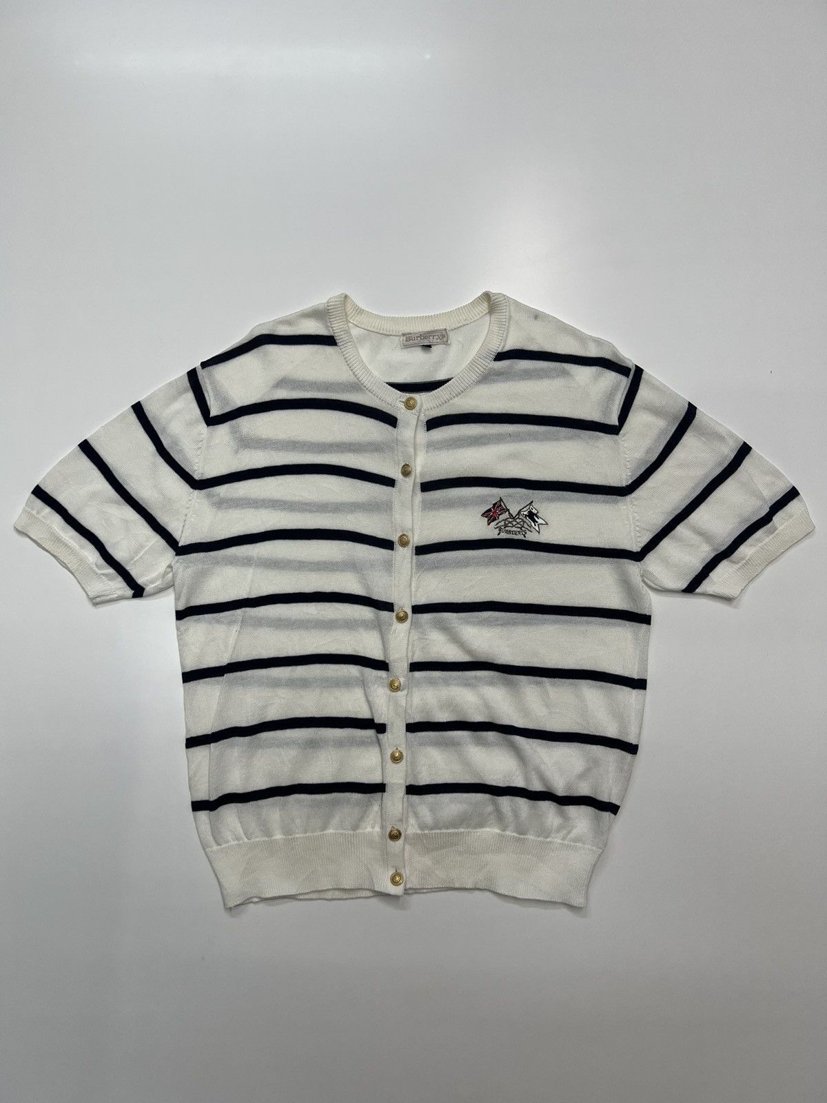 Burberry 🔥BURBERRYS GOLD BUTTON SWEATERS Size M / US 6-8 / IT 42-44 - 6 Thumbnail