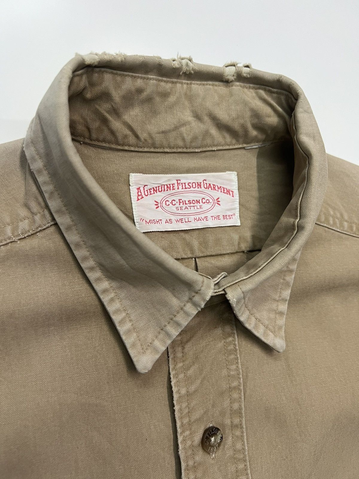 Filson 🔥VINTAGE A GENUINE FILSON GARMENT SHIRT BUTTON UP Size US L / EU 52-54 / 3 - 6 Thumbnail