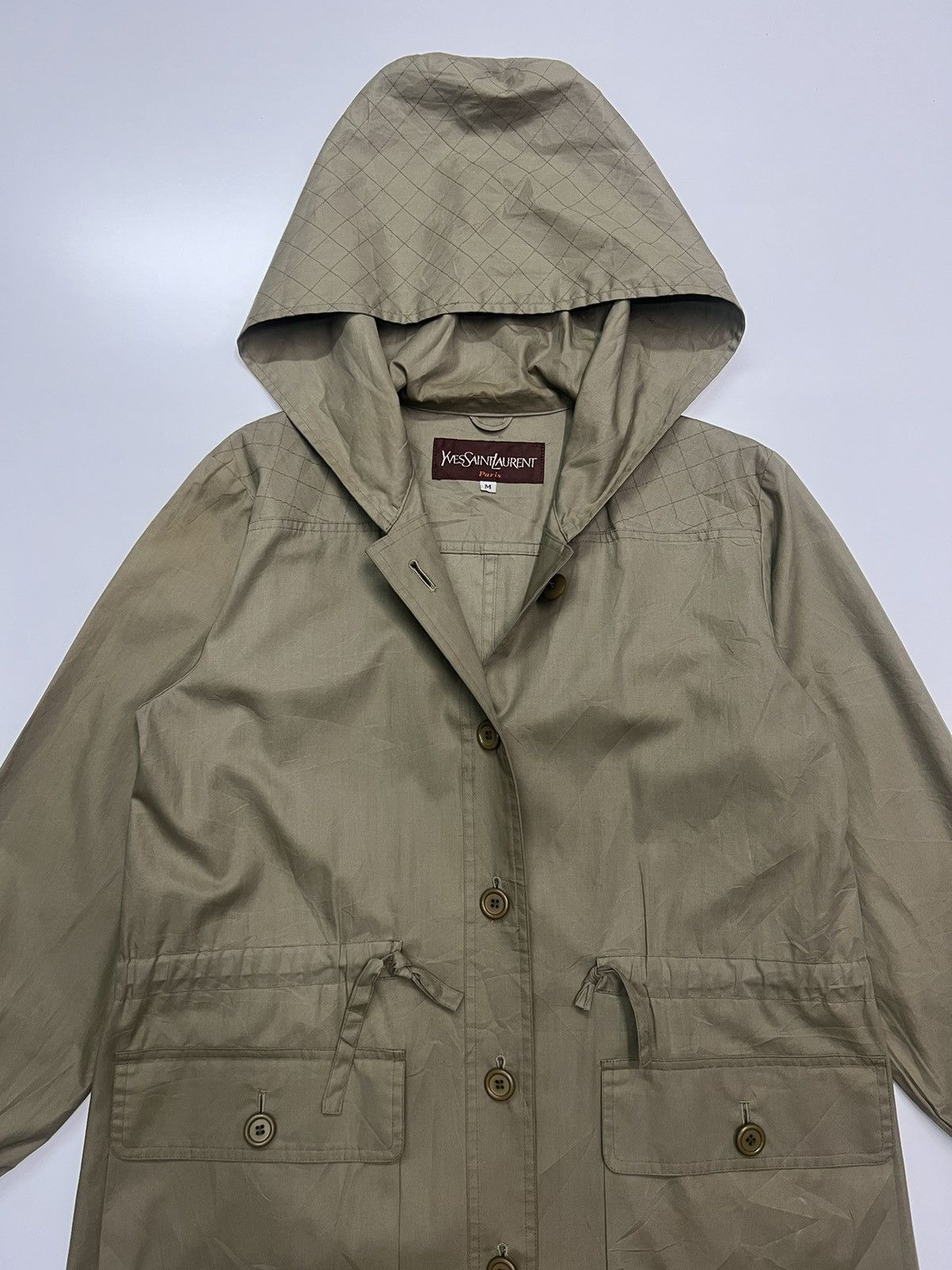 Yves Saint Laurent 🔥AUTHENTIC YVESSAINTLAURENT PARIS PARKA WITH HOODED Size US M / EU 48-50 / 2 - 9 Thumbnail
