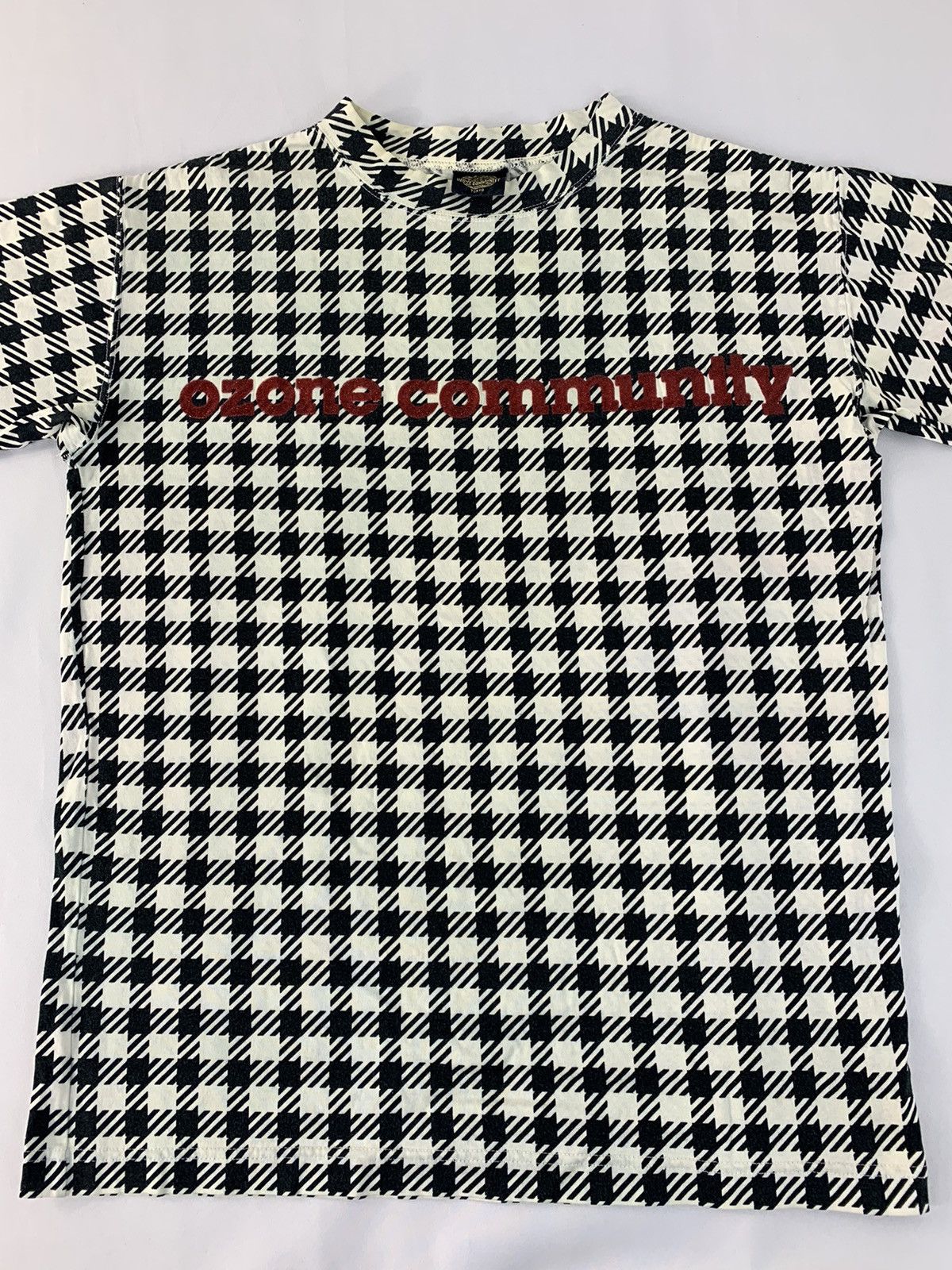 Japanese Brand Rare Hype Ozone Community Tokyo Checked Art Tee Size US M / EU 48-50 / 2 - 2 Thumbnail