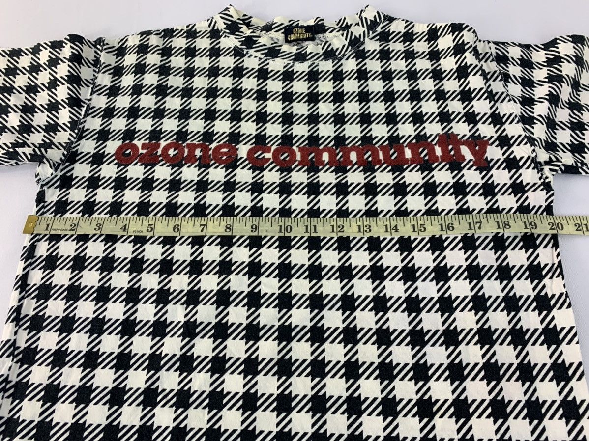 Japanese Brand Rare Hype Ozone Community Tokyo Checked Art Tee Size US M / EU 48-50 / 2 - 9 Thumbnail