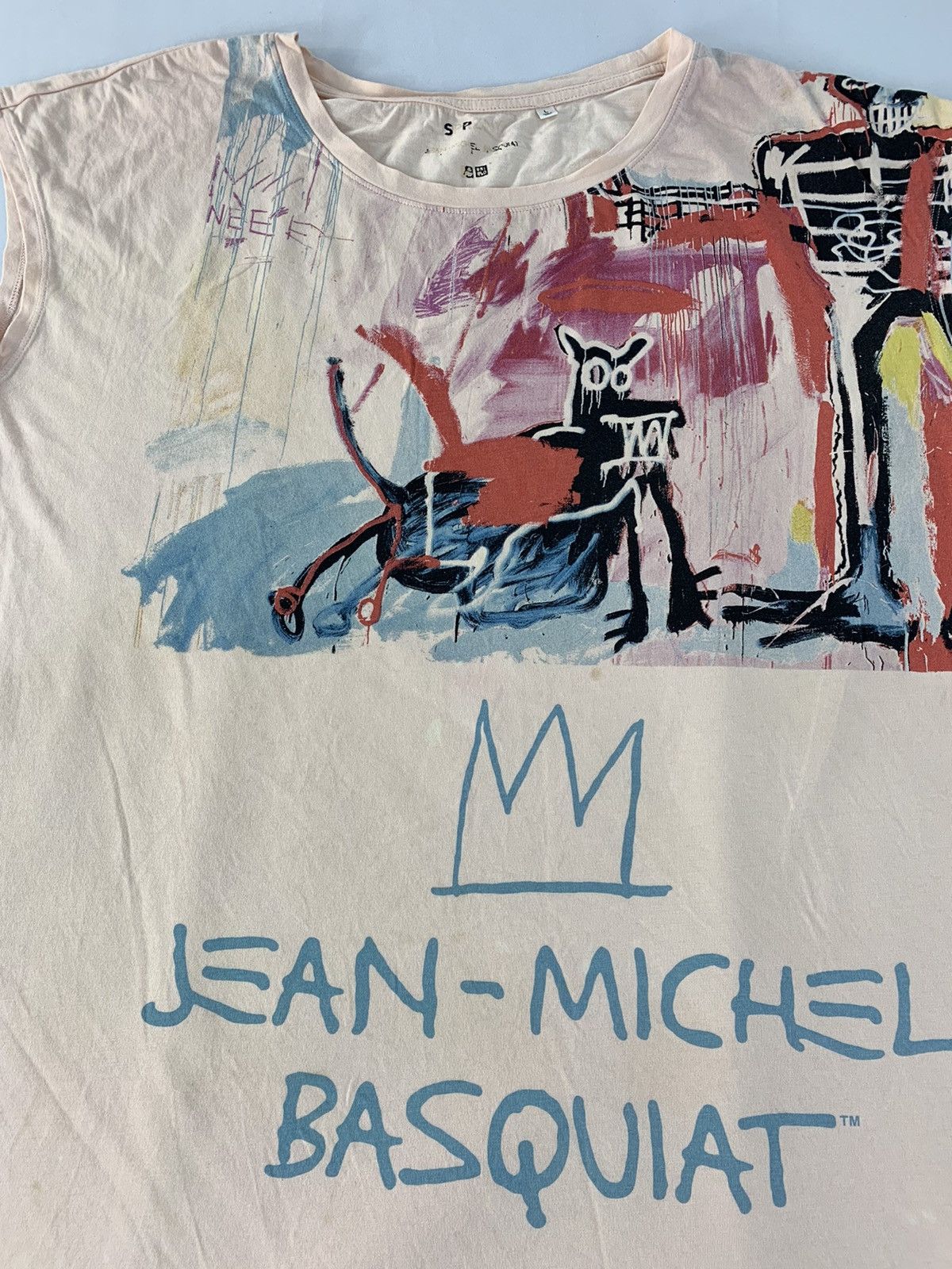 Jean-Michel Basquiat Hype Jean Michel Basquiat Monster Graphic Paint Tee Size L / US 10 / IT 46 - 3 Thumbnail