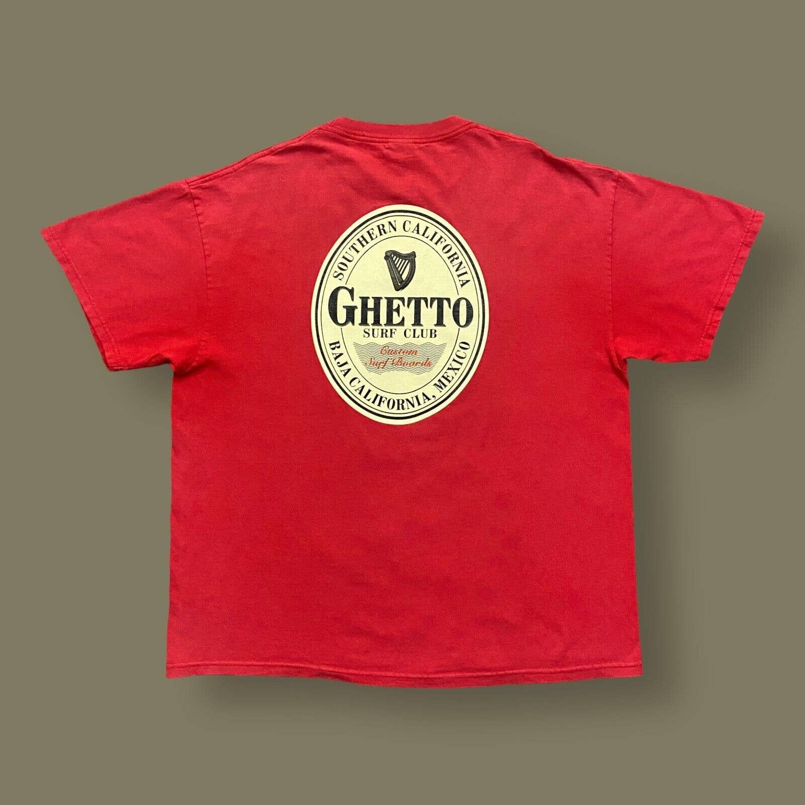 Vintage Vintage Ghetto Surf Club Shirt 90s Baja California Surfboard