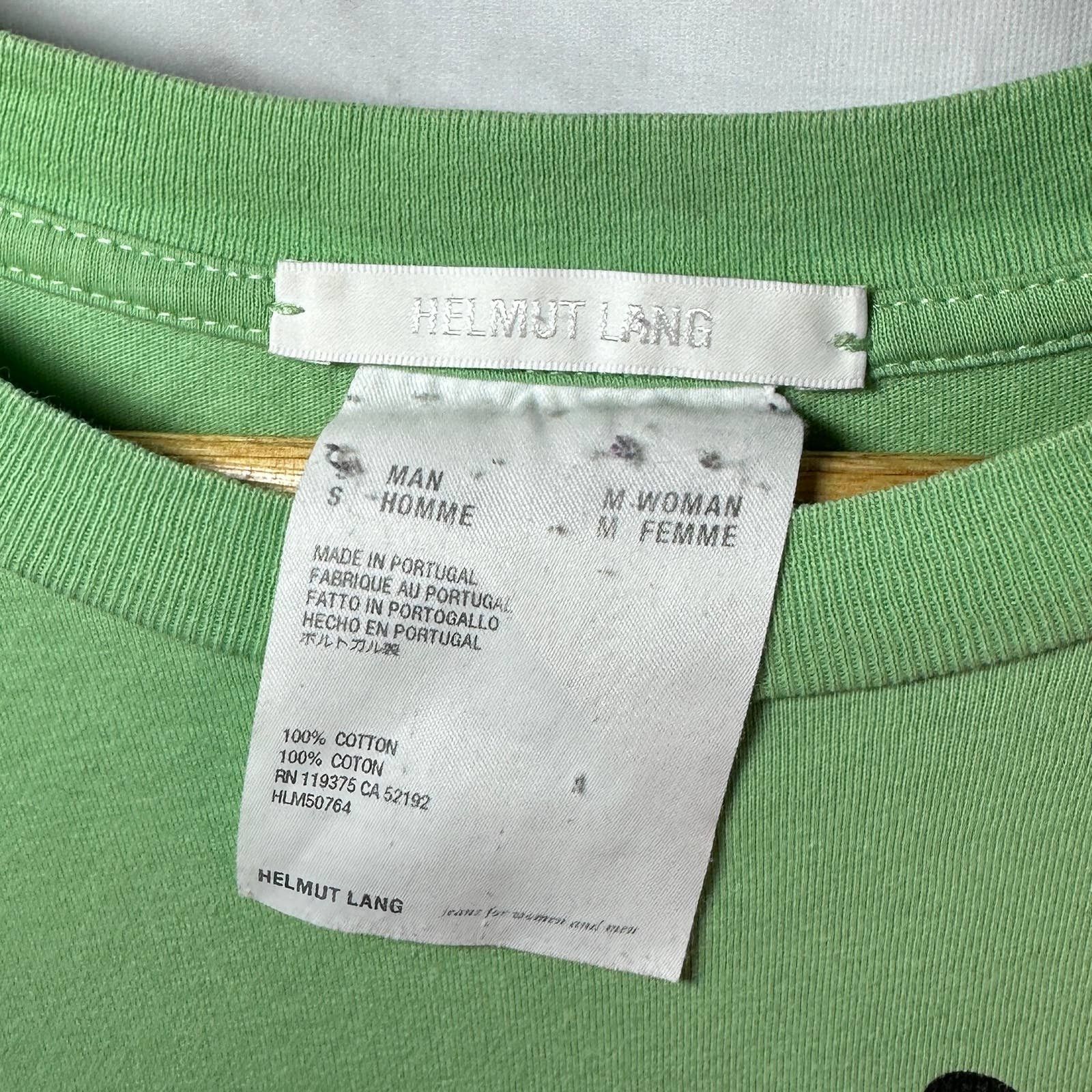 Helmut Lang Helmut Land NY Green Graphic Tee Size US S / EU 44-46 / 1 - 3 Thumbnail