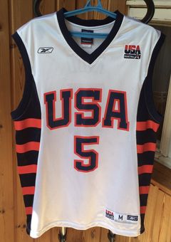 Jason KIDD #5 USA Dream TEAM basketball Jersey Reebok NBA Shirt Olympic  Team XL