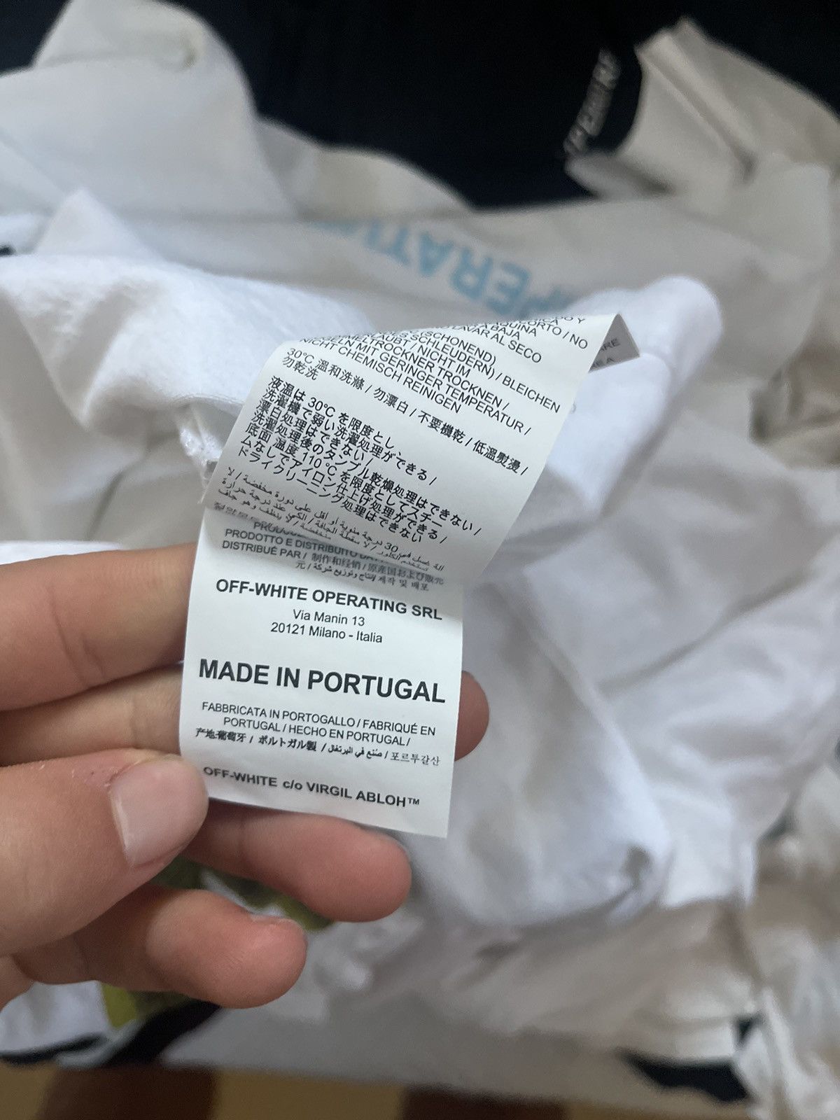 Off-White Off white acrylic Arrow TEE Size US M / EU 48-50 / 2 - 12 Thumbnail