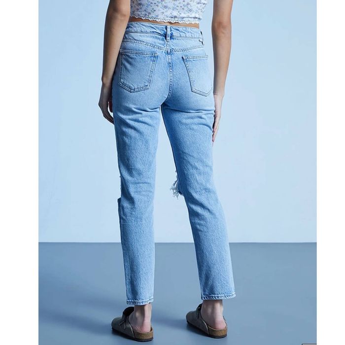 PacSun Eco Medium Blue Ripped Mom Jeans