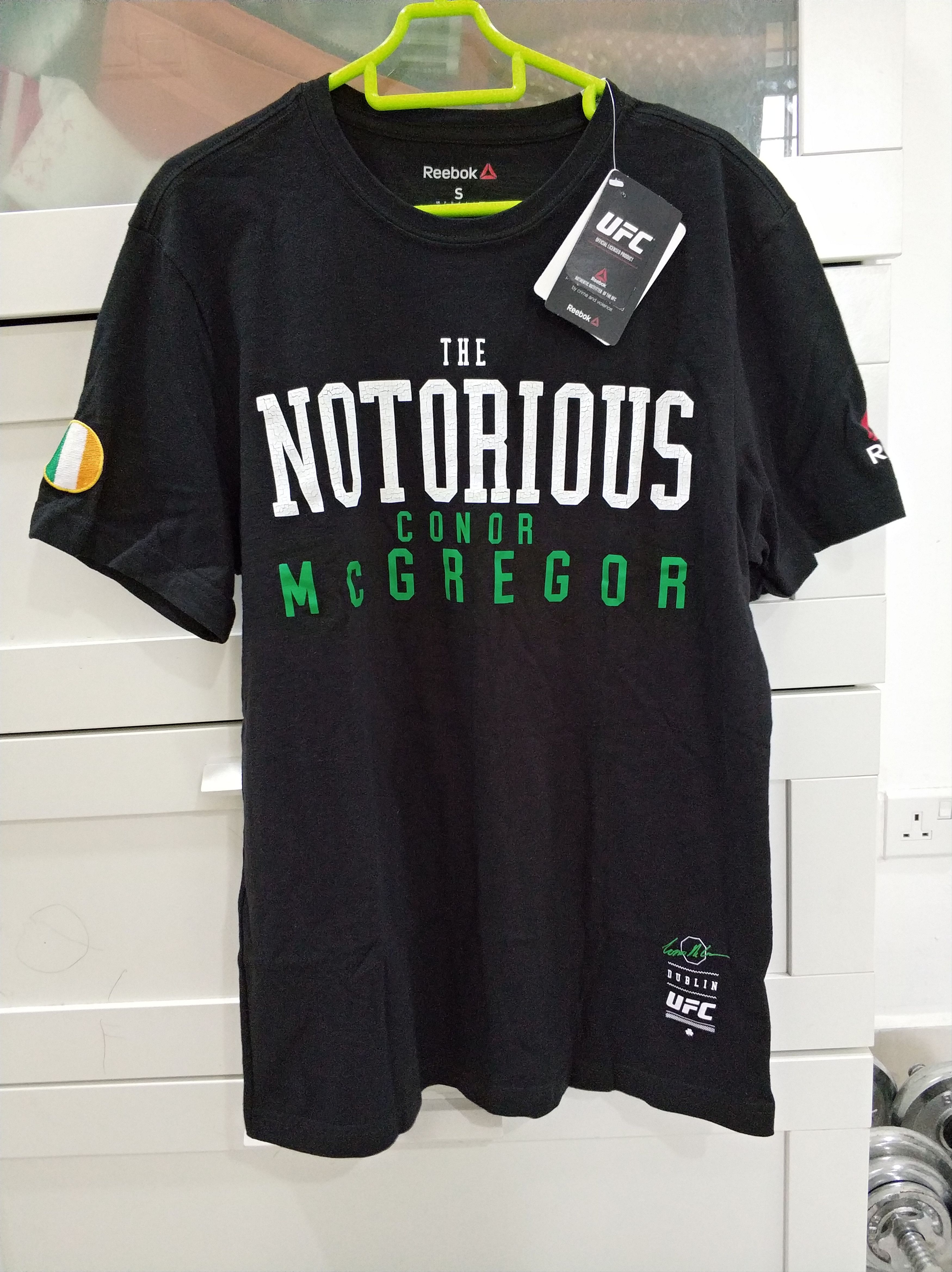 Reebok ufc Conor McGregor Notorious shirt Short Sleeve T Shirts