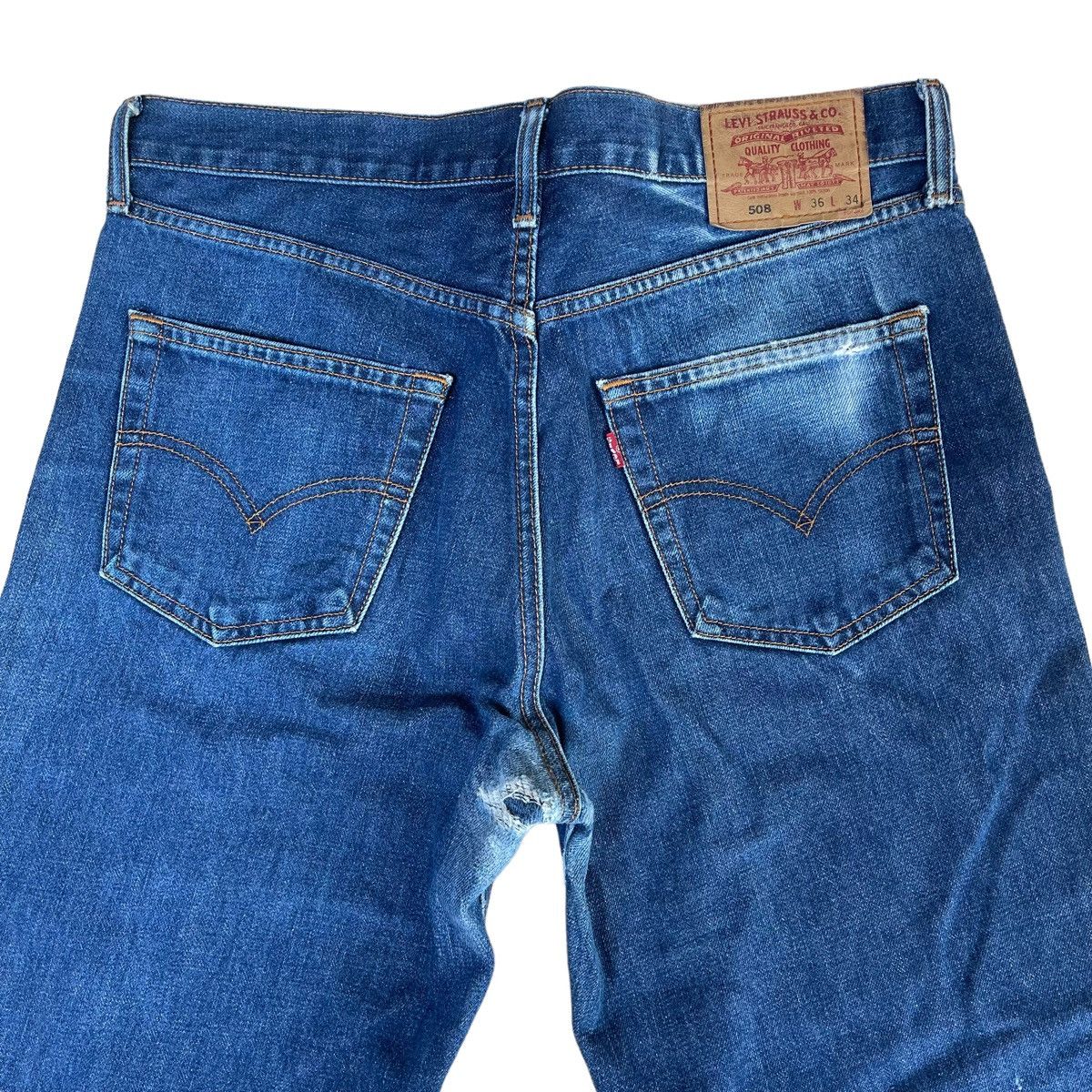 Levi's × Vintage Levi’s 508 Blue Denim Jeans Size 34x27 Size US 34 / EU 50 - 8 Thumbnail