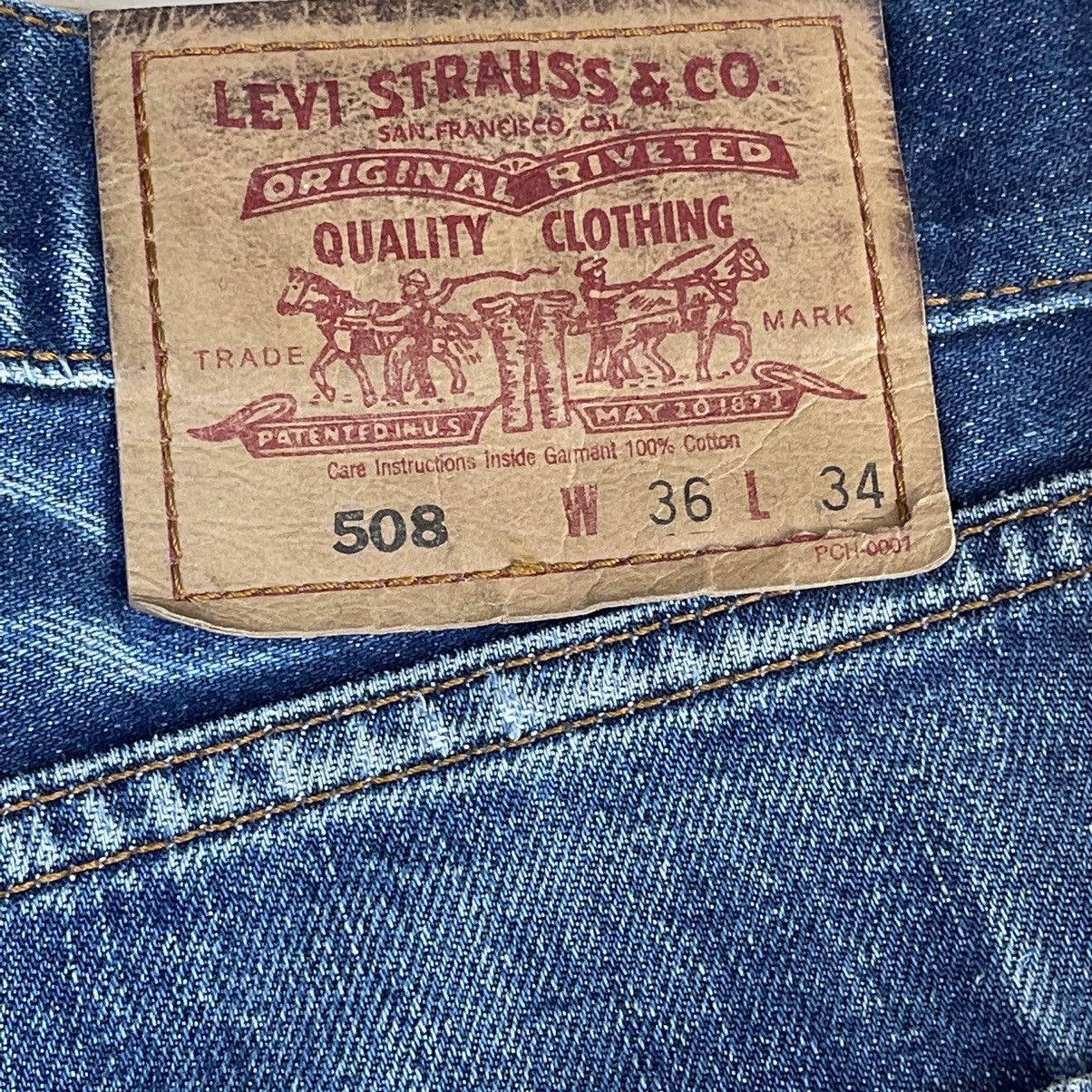 Levi's × Vintage Levi’s 508 Blue Denim Jeans Size 34x27 Size US 34 / EU 50 - 12 Thumbnail