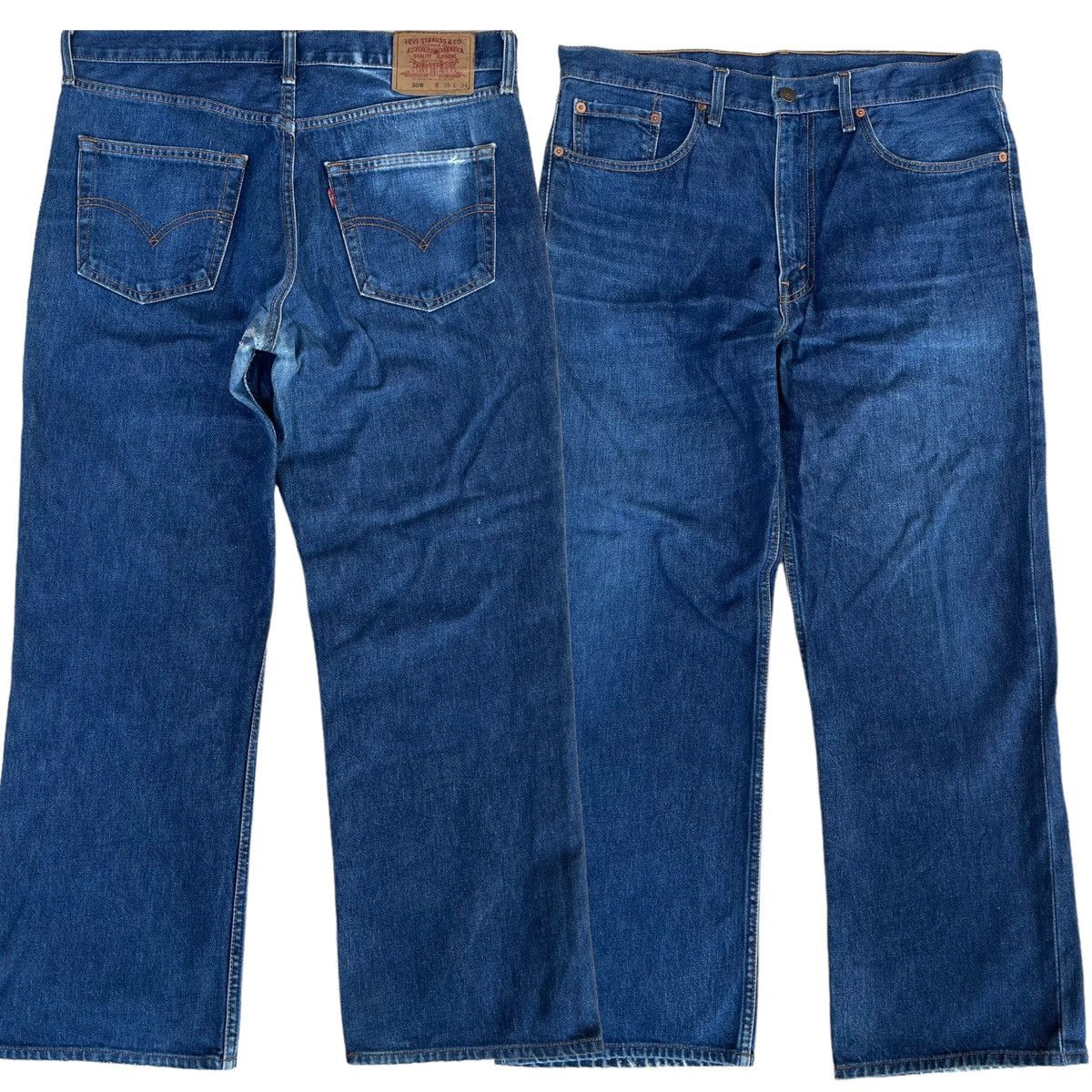 Levi's × Vintage Levi’s 508 Blue Denim Jeans Size 34x27 Size US 34 / EU 50 - 1 Thumbnail