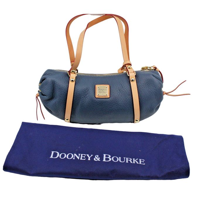 Sacoche Dooney & Bourke Gabriella Marine Marron - Cuir - Taille Grande - Neuf Avec étiquettes