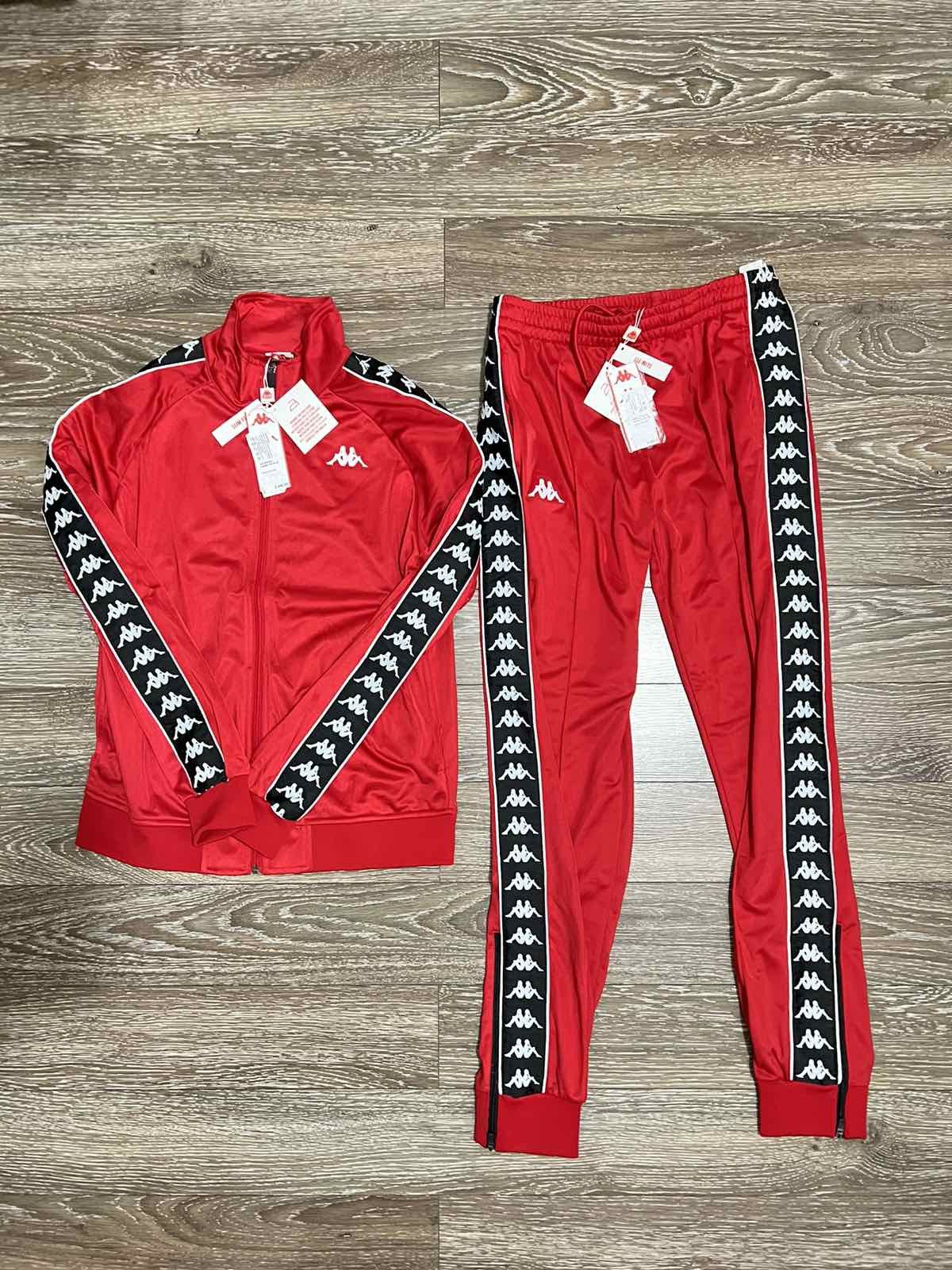 Red kappa tracksuit online