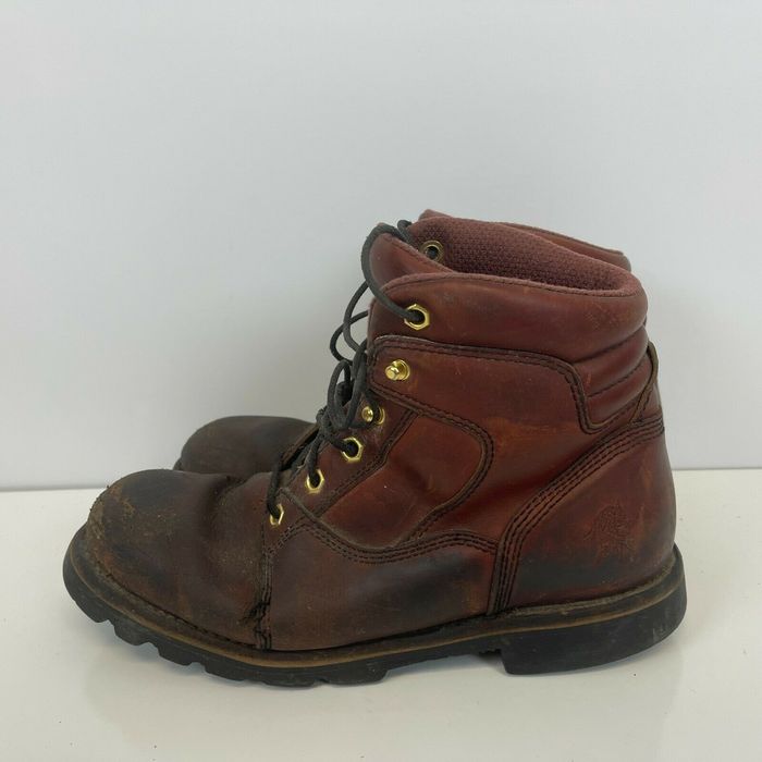 Chippewa Chippewa 6 Inch Redwood Lace Up Work Boots Leather Mens