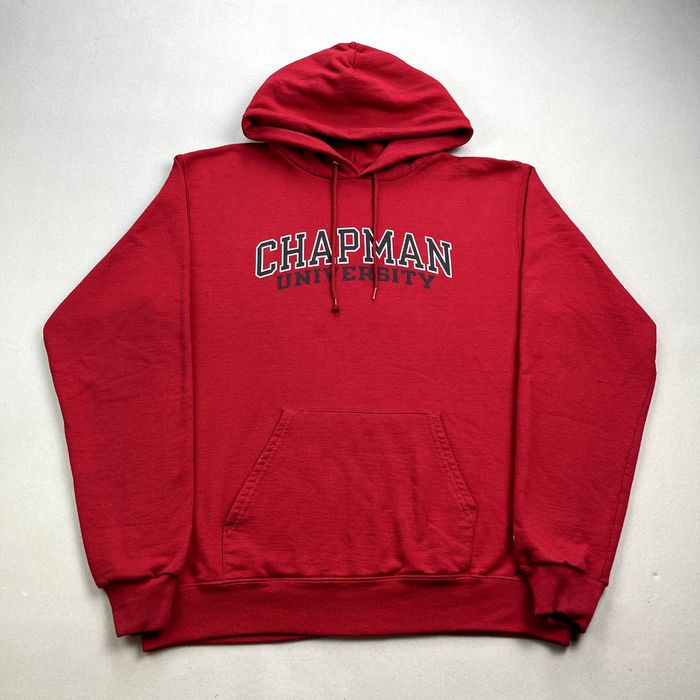 Champion Chapman University Hoodie Sweatshirt Red Champion College ...