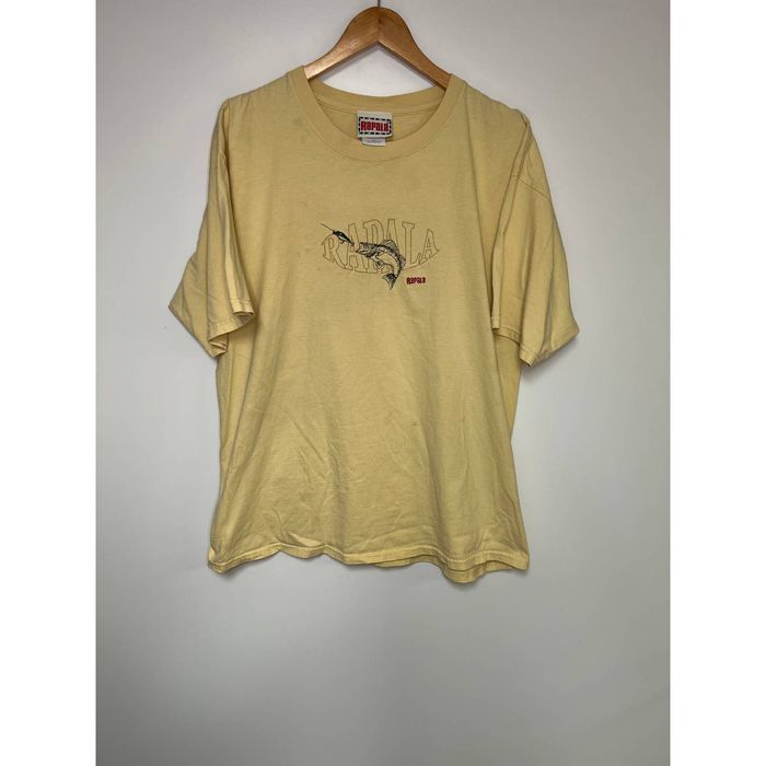 Vintage Vintage Swordfish Shirt Rapala Yellow T-Shirt Fish Ocean