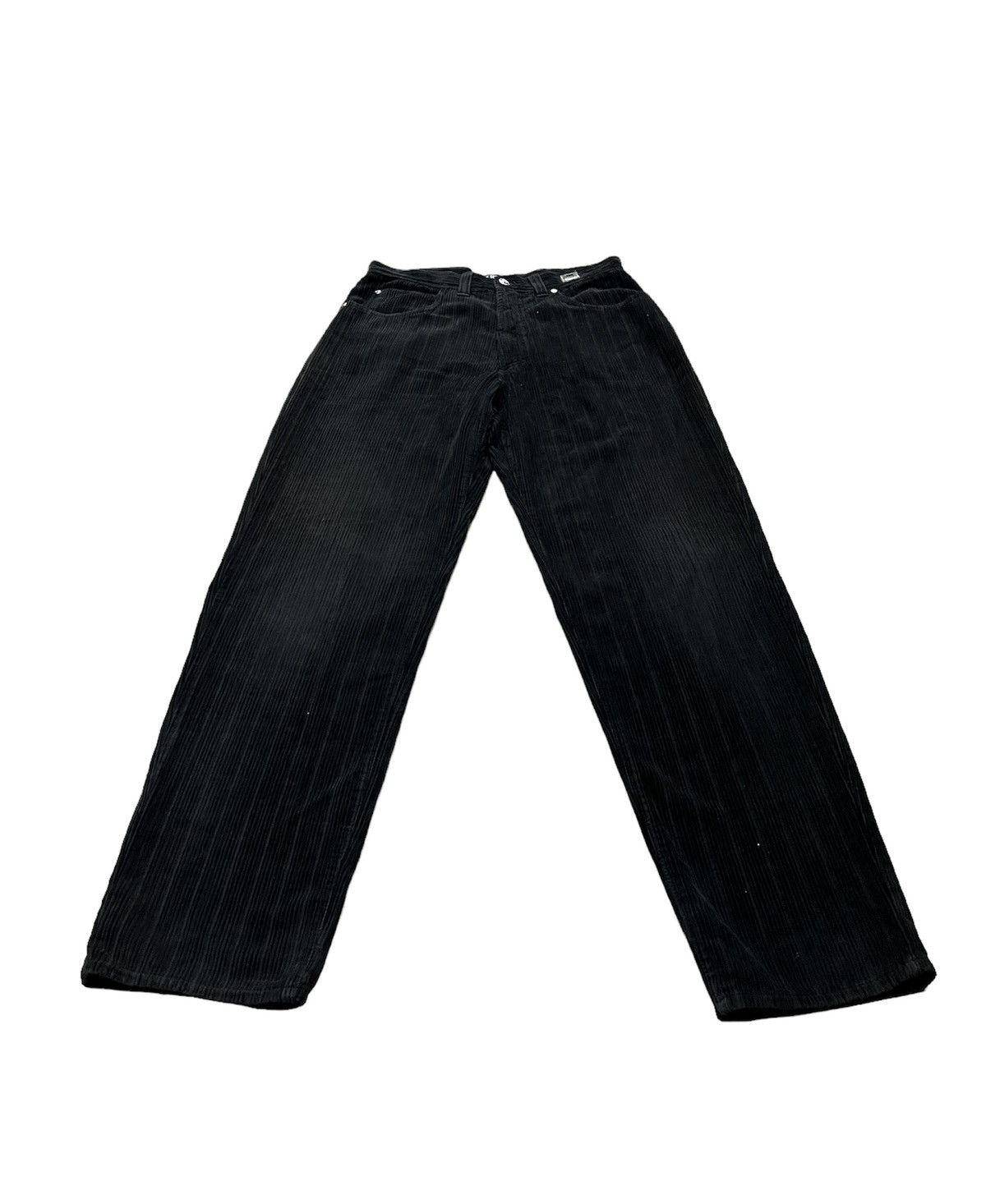 Versace Vintage classic Versace black baggy coduroy pant Size US 30 / EU 46 - 2 Thumbnail