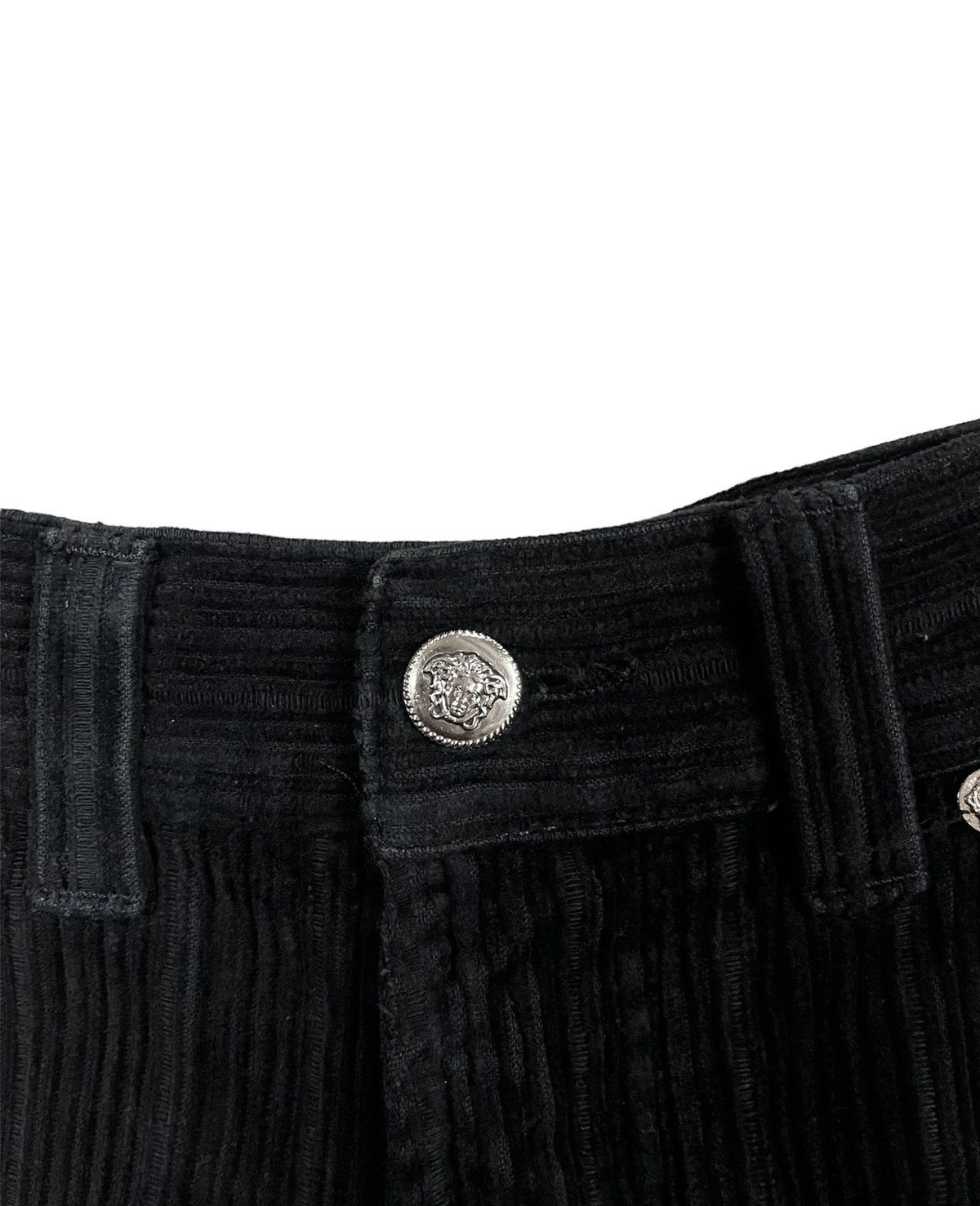 Versace Vintage classic Versace black baggy coduroy pant Size US 30 / EU 46 - 7 Thumbnail