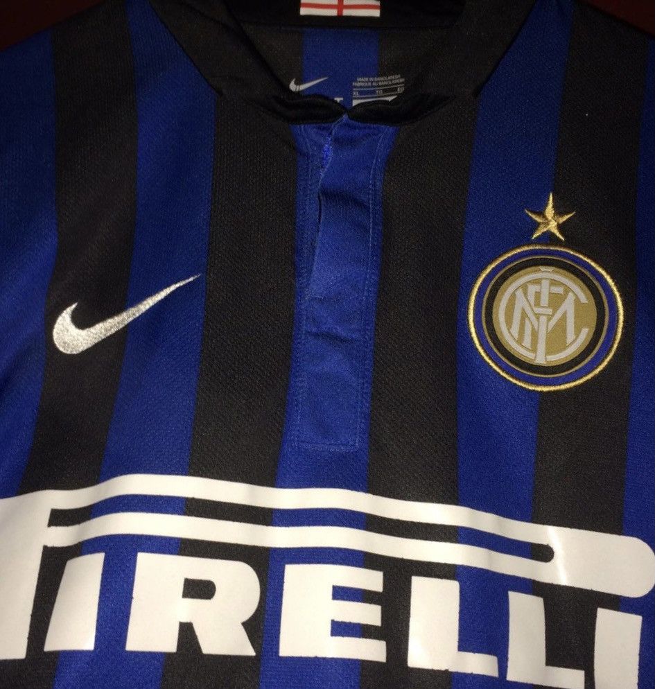 Nike Nike Inter Milan Polo Jersey Size US XL / EU 56 / 4 - 3 Thumbnail