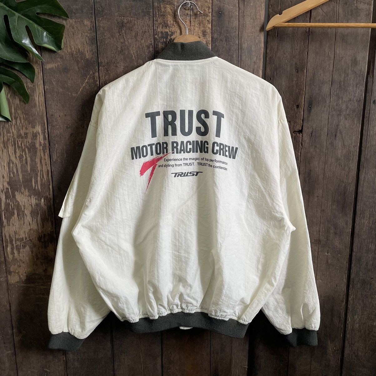 Vintage Trust Motor Racing Crew Bomber Jacket