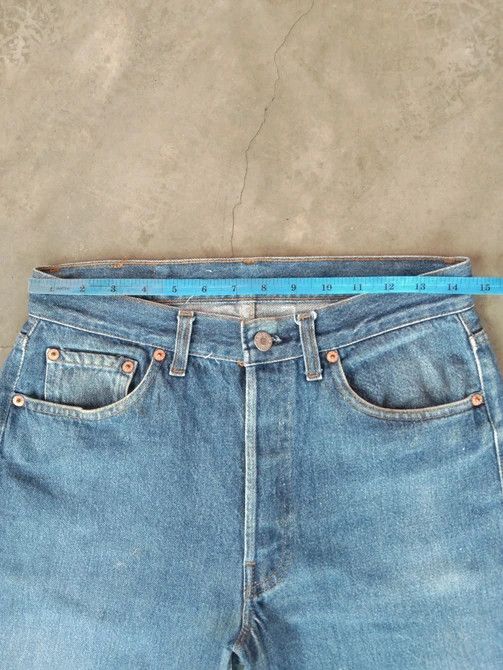 Levi's × Vintage 80s Vintage Levis 501 xx Made In USA Distressed Jeans 29x33 Size US 29 - 10 Thumbnail