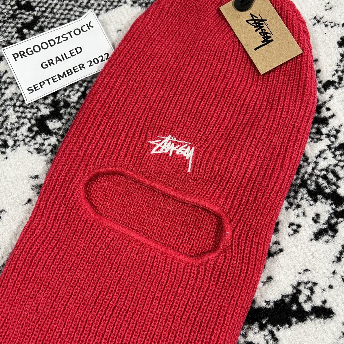 Stussy STUSSY STOCK KNIT BALACLAVA IN MAGENTA - DS - Size ONE SIZE - 3 Thumbnail