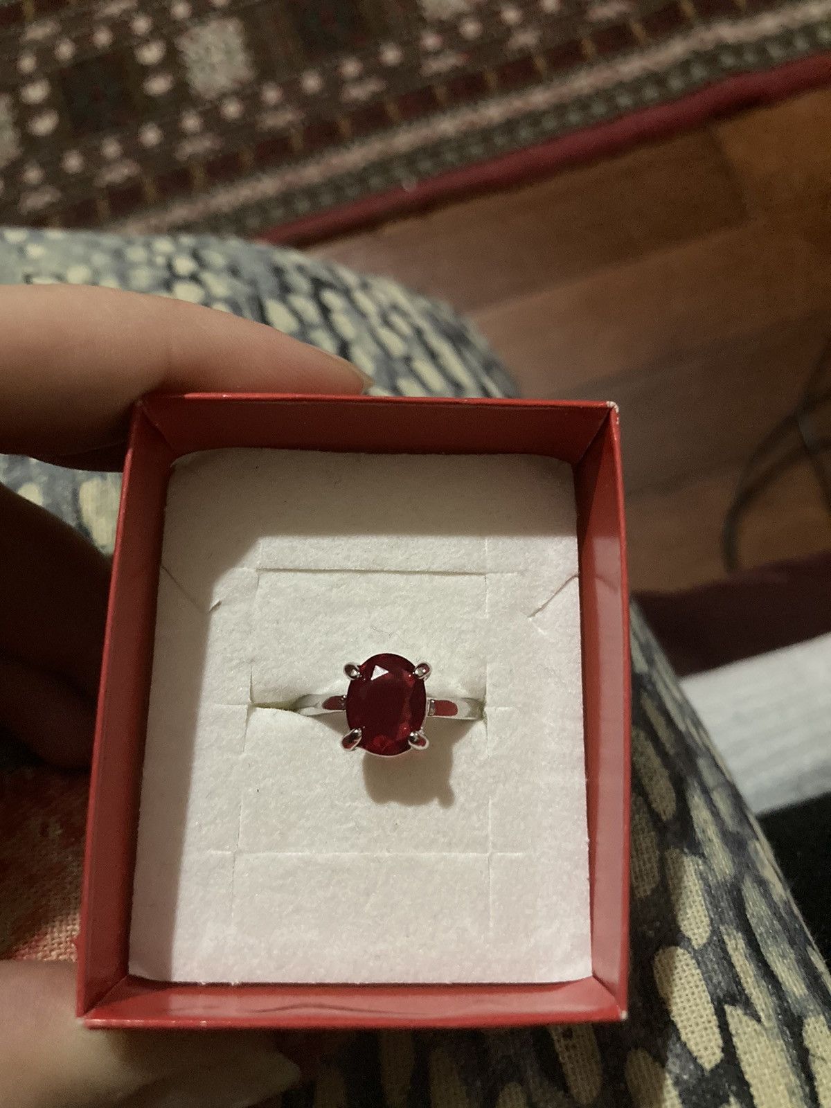 Jewelry Silver plated and red Size ONE SIZE - 2 Thumbnail