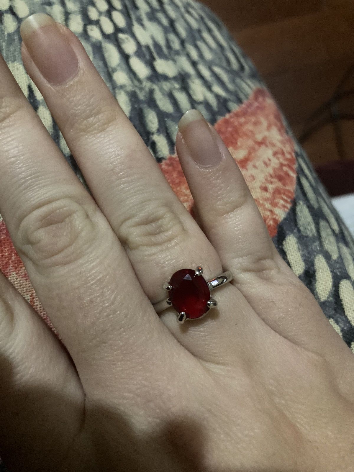 Jewelry Silver plated and red Size ONE SIZE - 1 Thumbnail