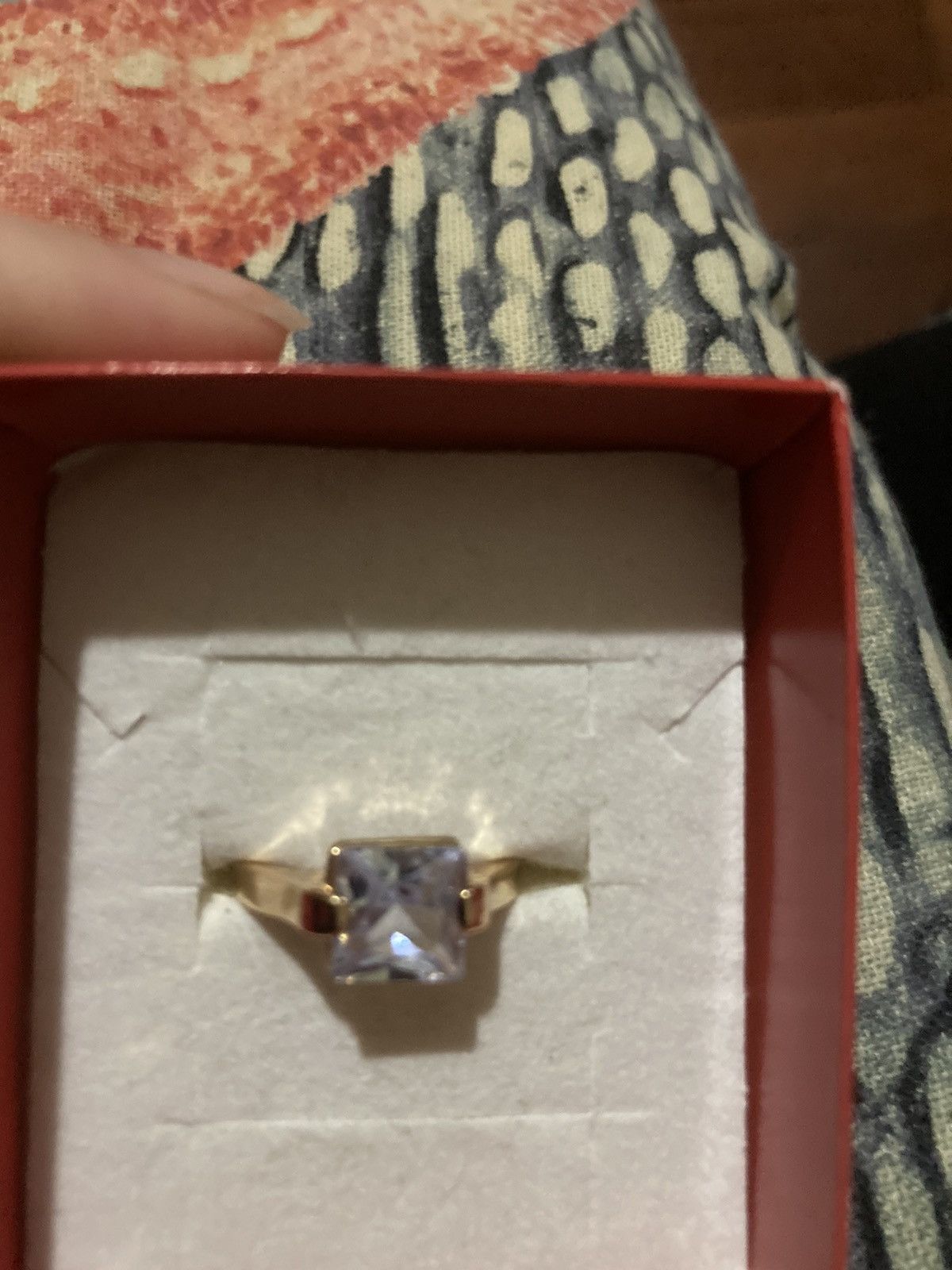 Jewelry Gold plated sparkly jewelled ring Size ONE SIZE - 2 Thumbnail