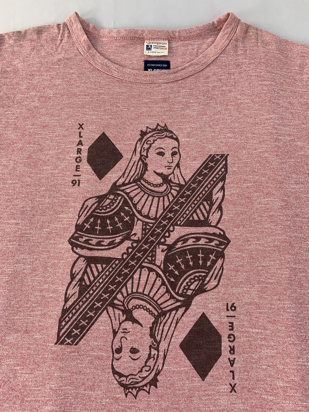 Champion × Xlarge Collaboration Brand Champion X XLarge Queen Diamond Card Size US L / EU 52-54 / 3 - 3 Thumbnail
