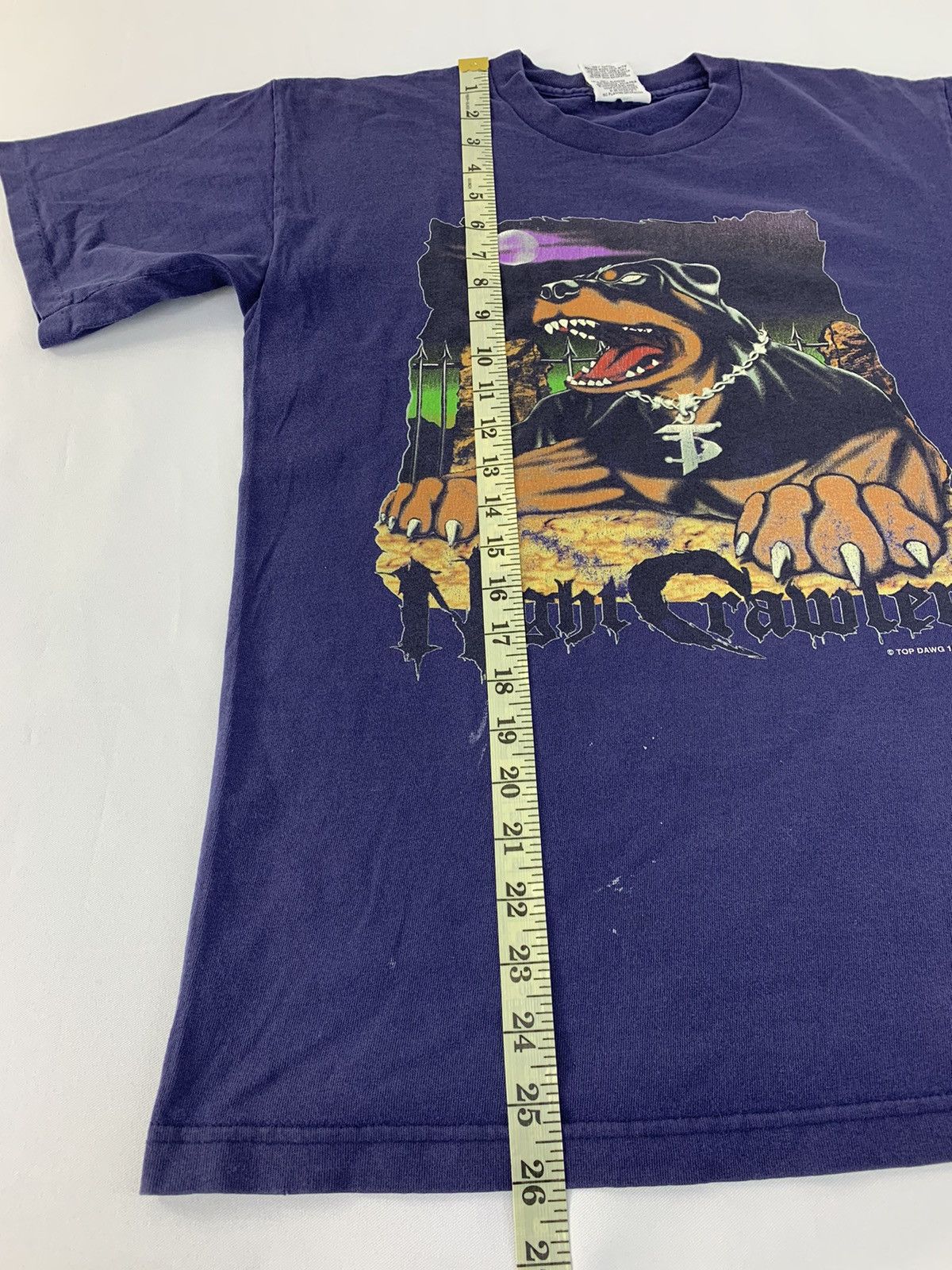 Rap Tees × Top Dawg Entertainment × Vintage 90s Top Dawg 96 Night Crawler Rotweiler Dog Rap Tees Size US M / EU 48-50 / 2 - 11 Thumbnail
