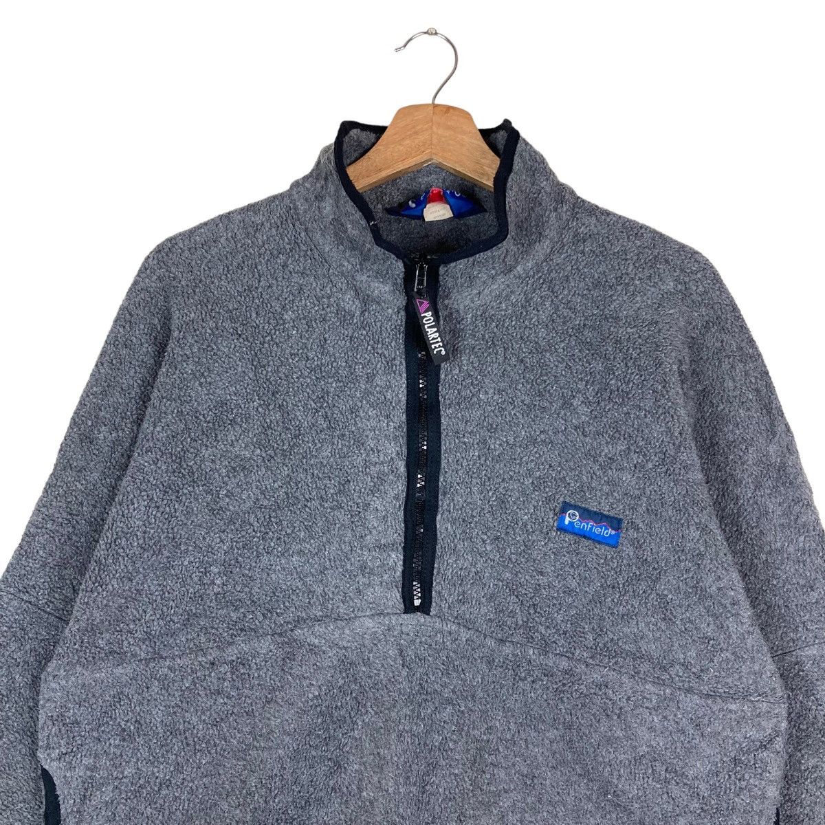 Penfield Vintage Penfield Half Zip Small Logo Pullover Jumper Sherpa Size US M / EU 48-50 / 2 - 2 Thumbnail