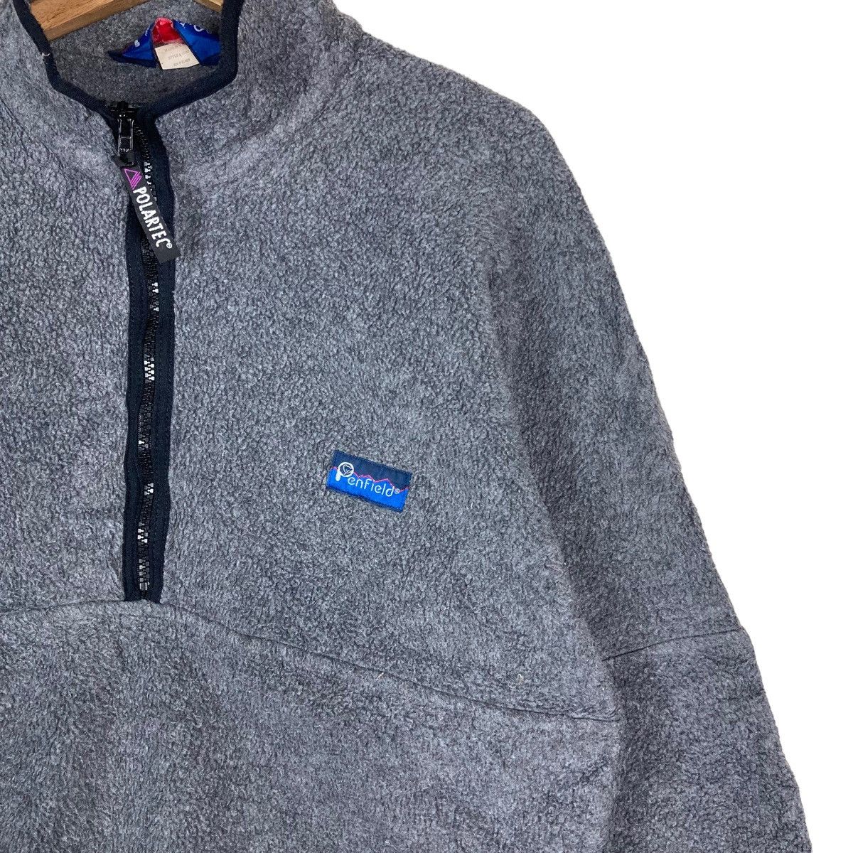 Penfield Vintage Penfield Half Zip Small Logo Pullover Jumper Sherpa Size US M / EU 48-50 / 2 - 3 Thumbnail