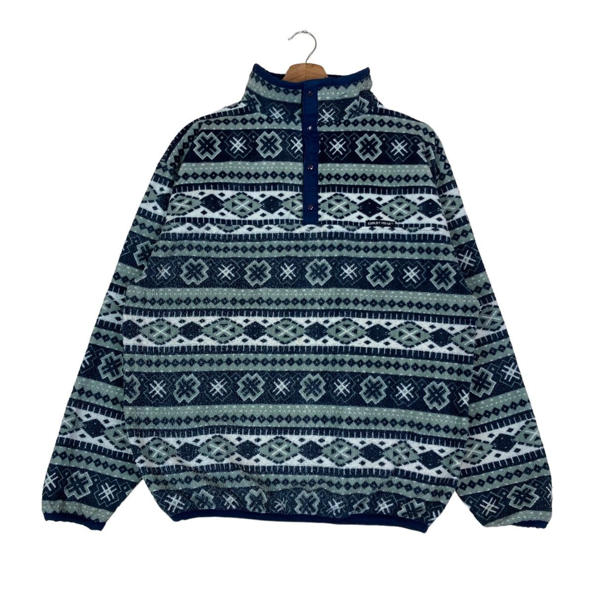 Vintage Vintage Ramjet Freak Quarter Zip Navajo Design Pullover Size US L / EU 52-54 / 3 - 1 Thumbnail