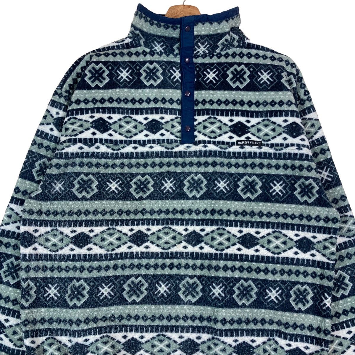 Vintage Vintage Ramjet Freak Quarter Zip Navajo Design Pullover Size US L / EU 52-54 / 3 - 2 Thumbnail