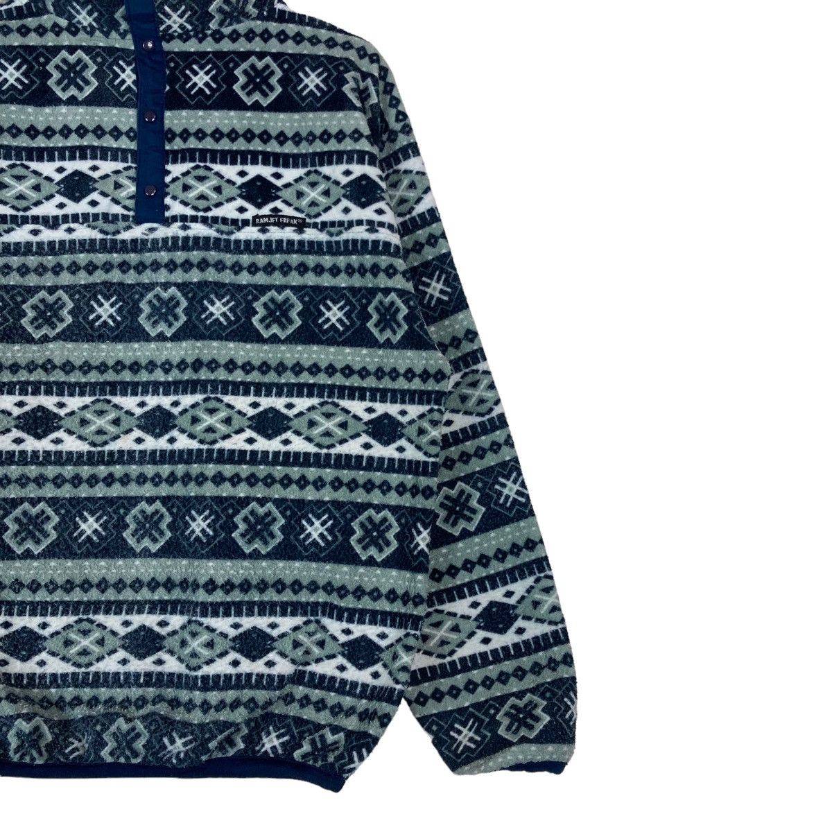 Vintage Vintage Ramjet Freak Quarter Zip Navajo Design Pullover Size US L / EU 52-54 / 3 - 3 Thumbnail
