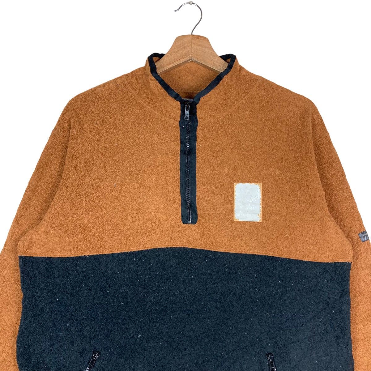 Vintage Junko Shimada Two Tone Quarter Zip Pullover Jumper
