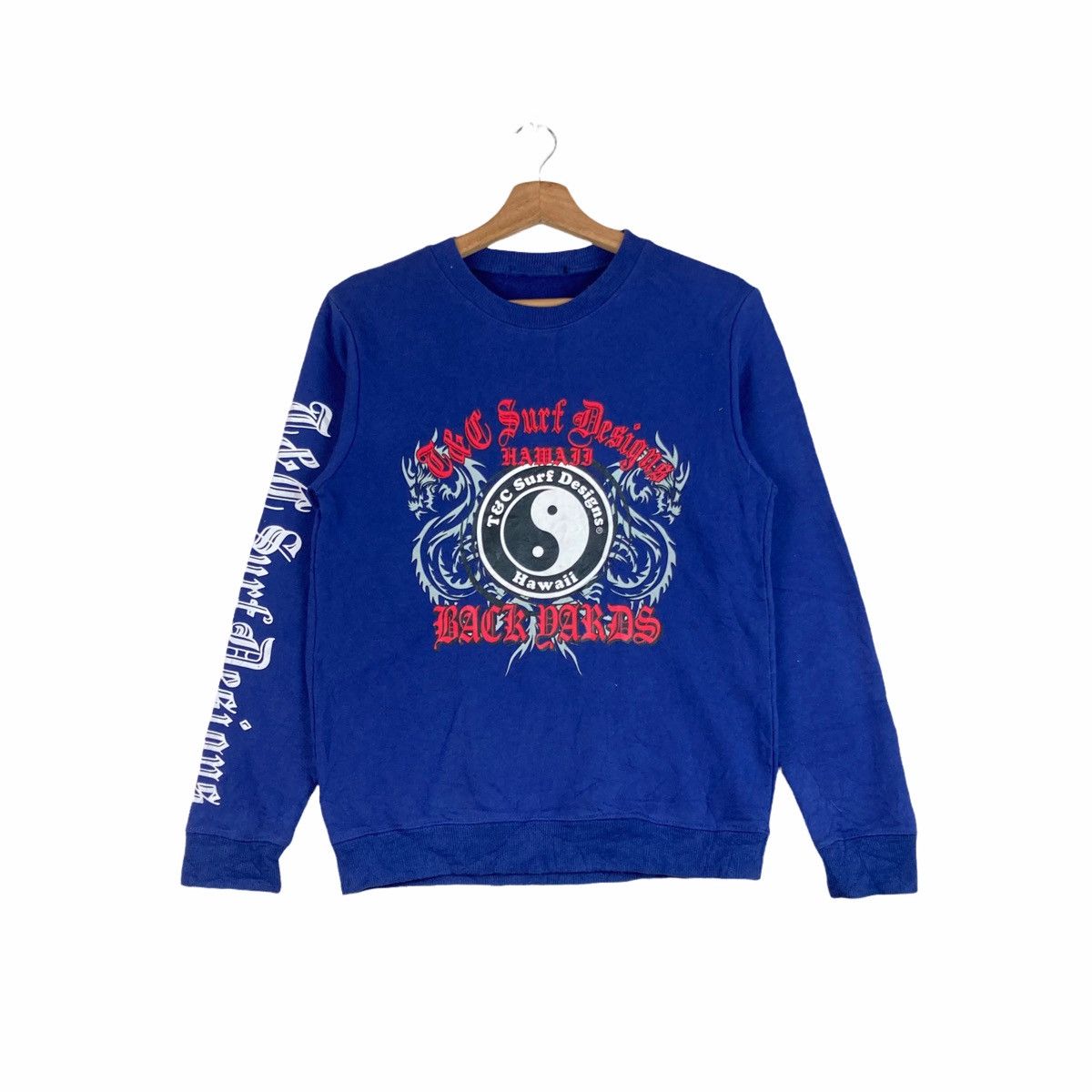 Vintage Vintage SWEATSHIRT T&C SURF pullover jumper Size US S / EU 44-46 / 1 - 1 Thumbnail