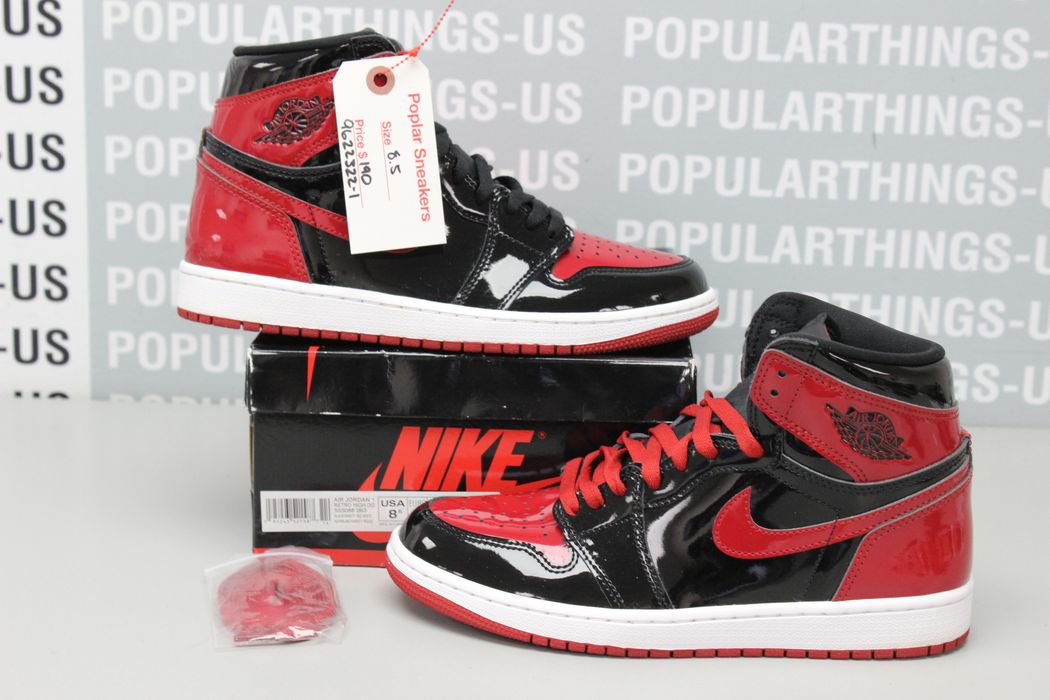 air jordan 1 retro high og bred patent