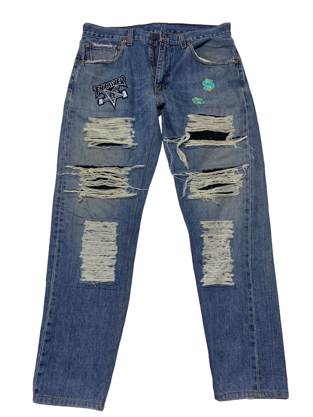 Levi's Vintage Clothing Distressed denim Levi’s Size US 34 / EU 50 - 2 Thumbnail