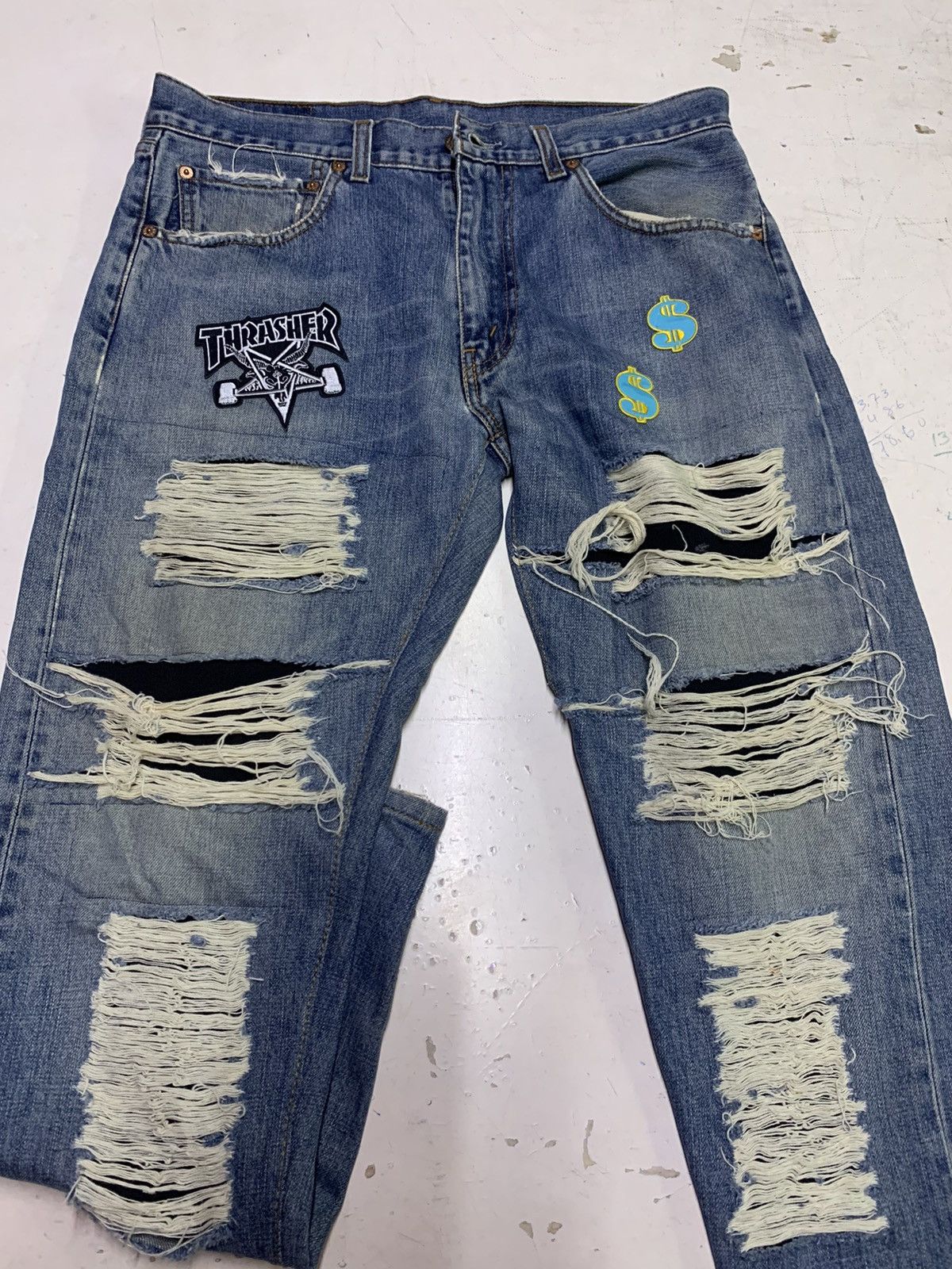 Levi's Vintage Clothing Distressed denim Levi’s Size US 34 / EU 50 - 9 Thumbnail