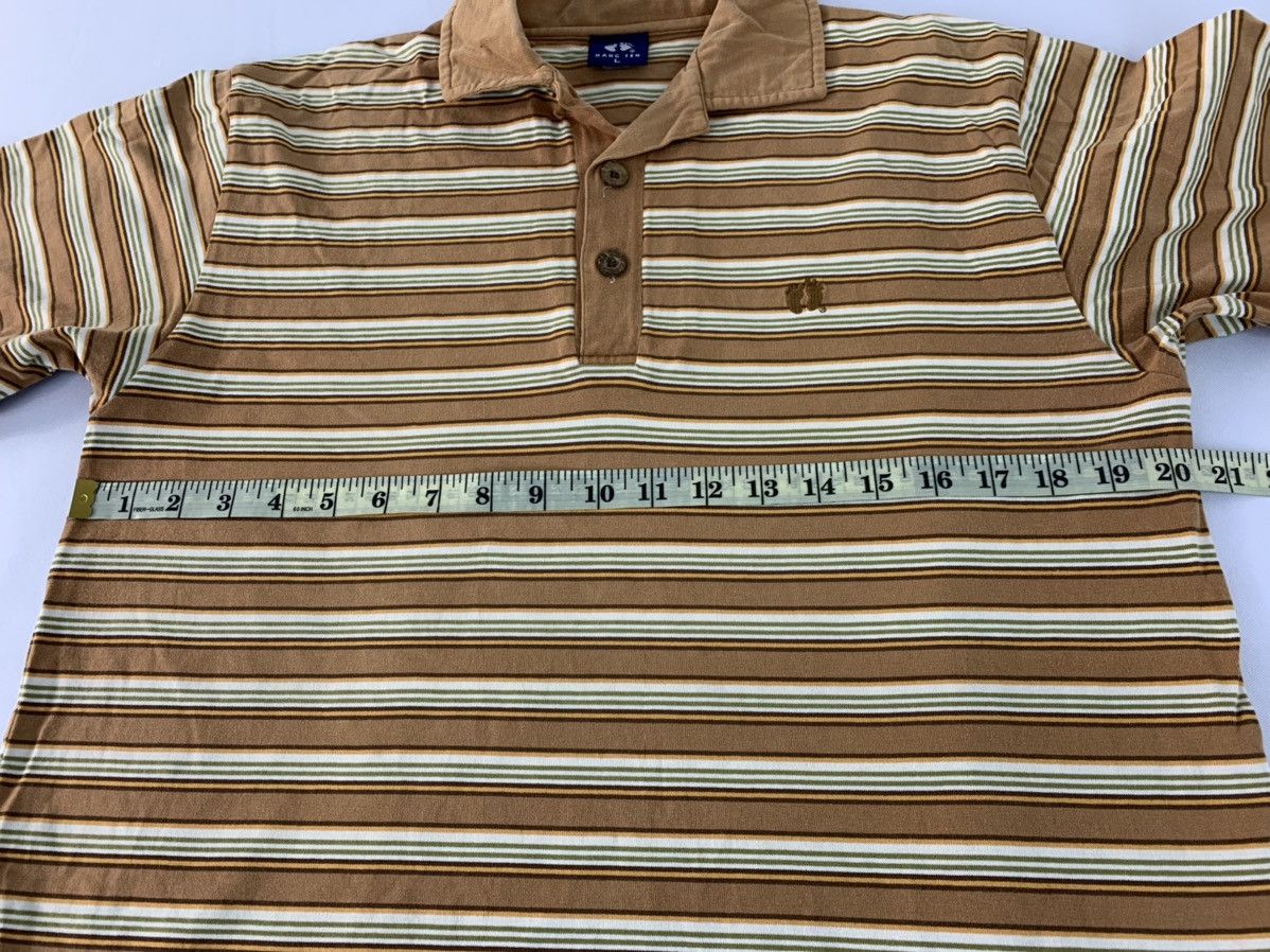 Hang Ten 90s Hang Ten Single Pocket Striped Design Polo Tee Size US L / EU 52-54 / 3 - 8 Thumbnail