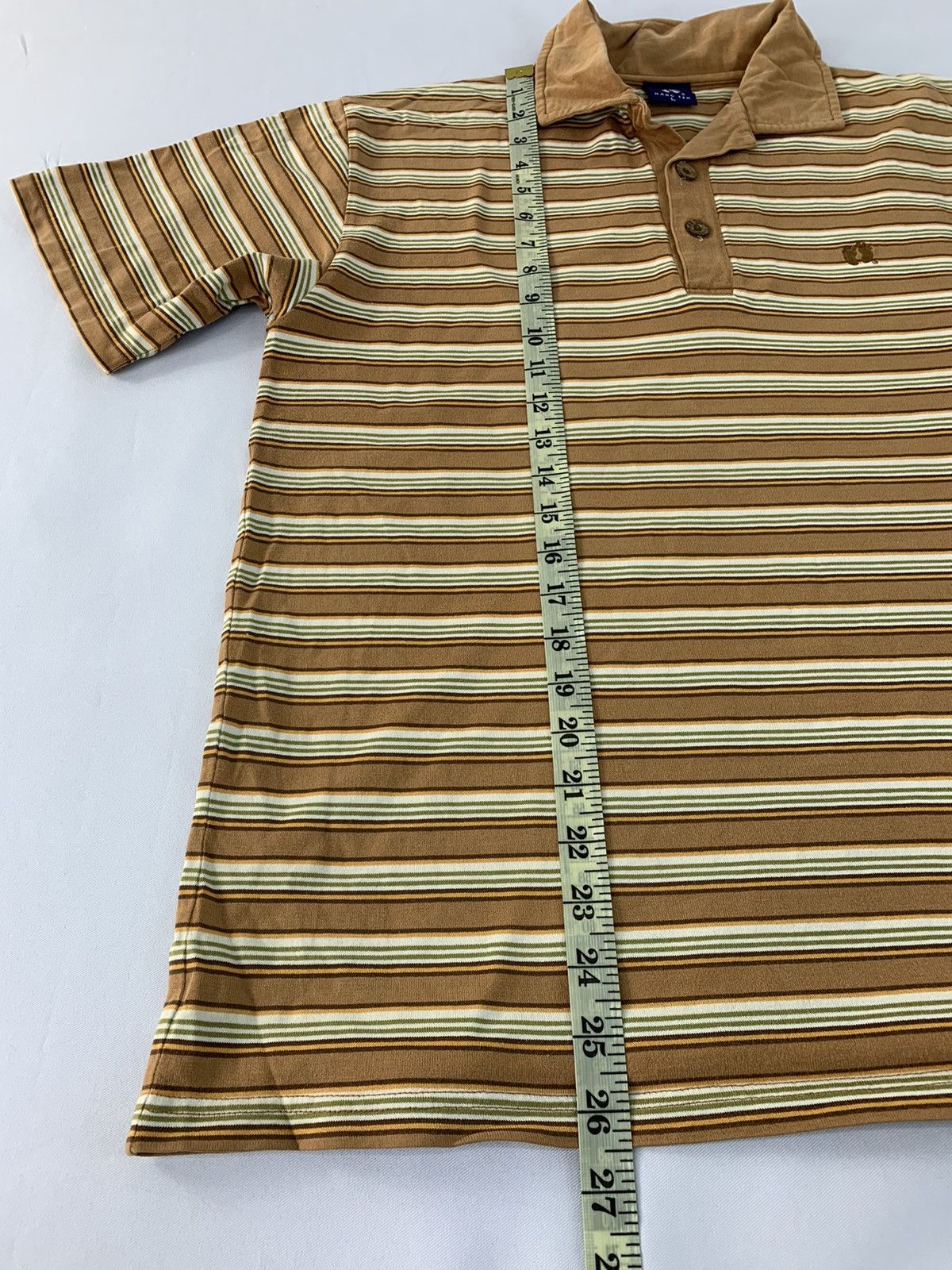 Hang Ten 90s Hang Ten Single Pocket Striped Design Polo Tee Size US L / EU 52-54 / 3 - 9 Thumbnail