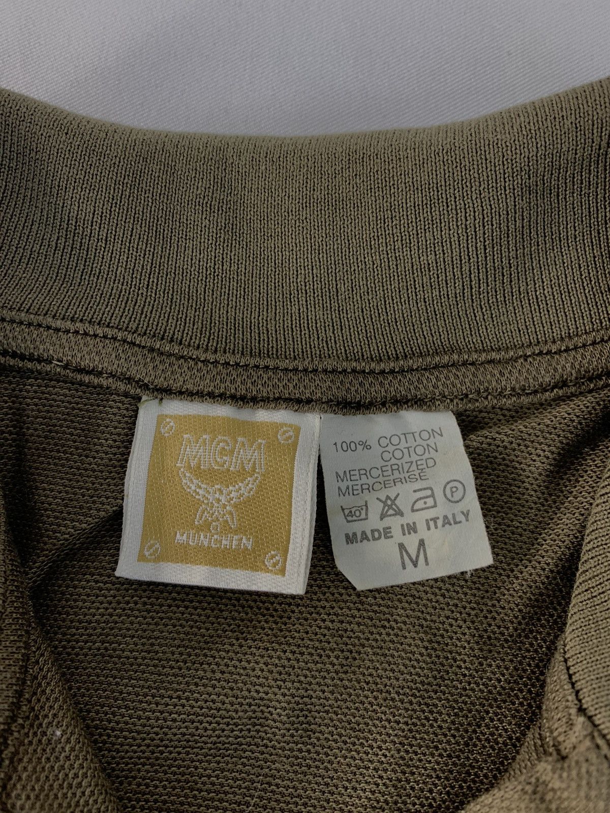 MCM 90s MCM Muchen Italian Made Embroidery Logo Polo Tee Size US M / EU 48-50 / 2 - 5 Thumbnail