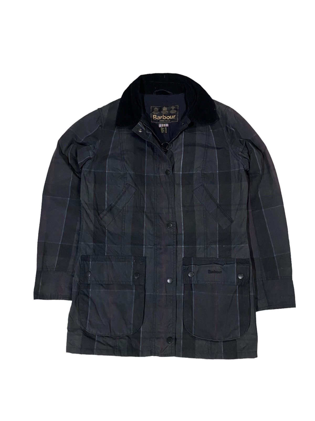 image of Archival Clothing x Barbour Binding Offerbarbour Wax Tartan Vintage Jacket in Black (Size Medium)