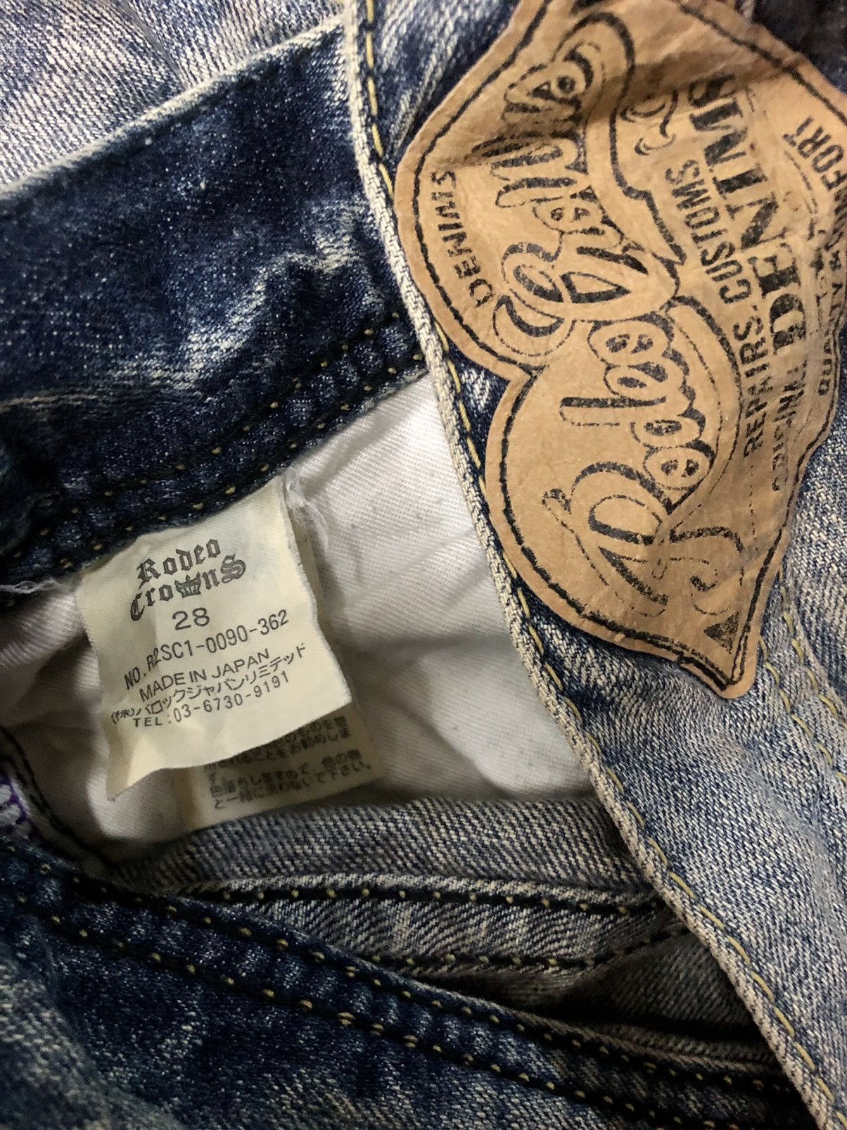 Japanese Brand × Vintage Vintage Rodeo Crowns Denim jeans Size 28" / US 6 / IT 42 - 15 Thumbnail