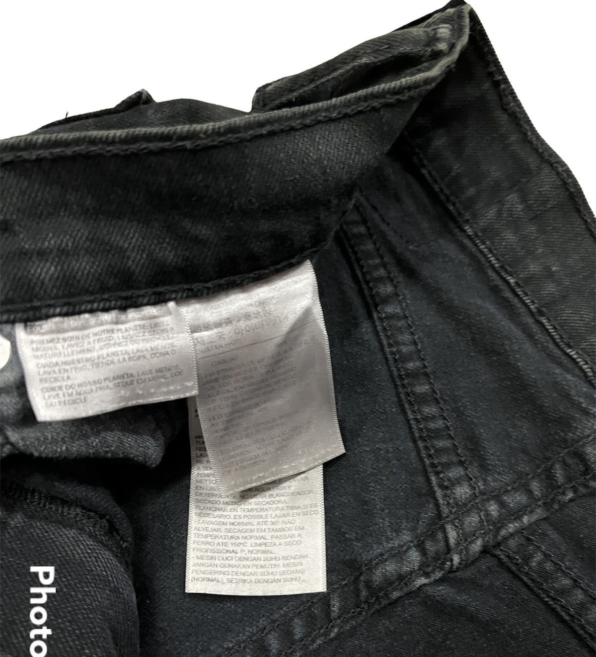 Levi's Superblack Levis 511 Custom made painted jeans Size US 30 / EU 46 - 7 Thumbnail
