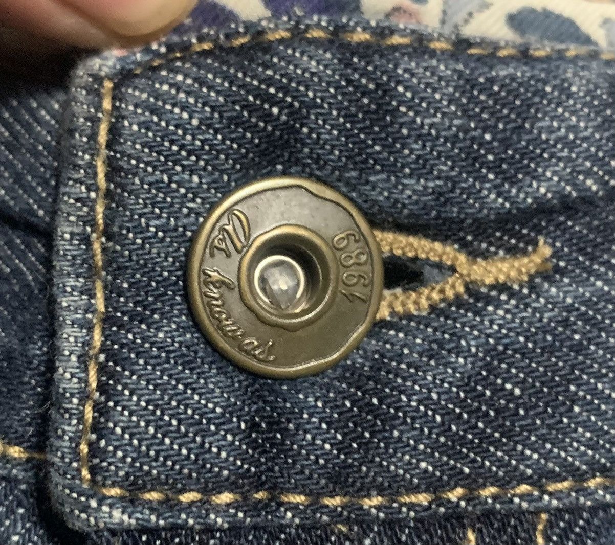 If Six Was Nine Vintage Japanese Brand Shashiko Boro Jeans Size US 32 / EU 48 - 6 Thumbnail