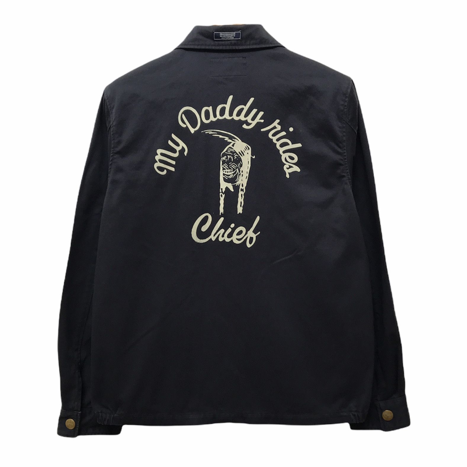 Vintage Neighborhood Kendall Work Big Logo Daddy Rides Chief Jacket ...